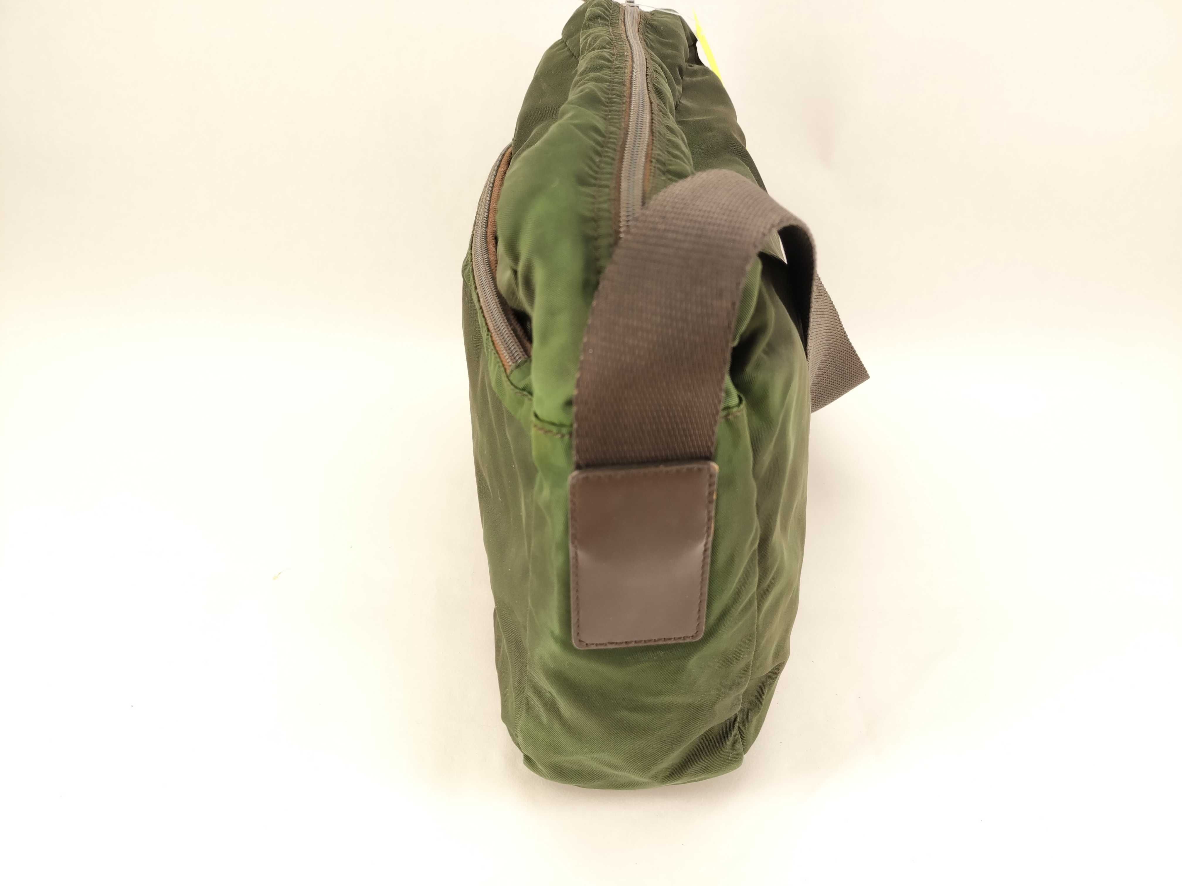 Nylon Shoulder Bag, Green — view 8