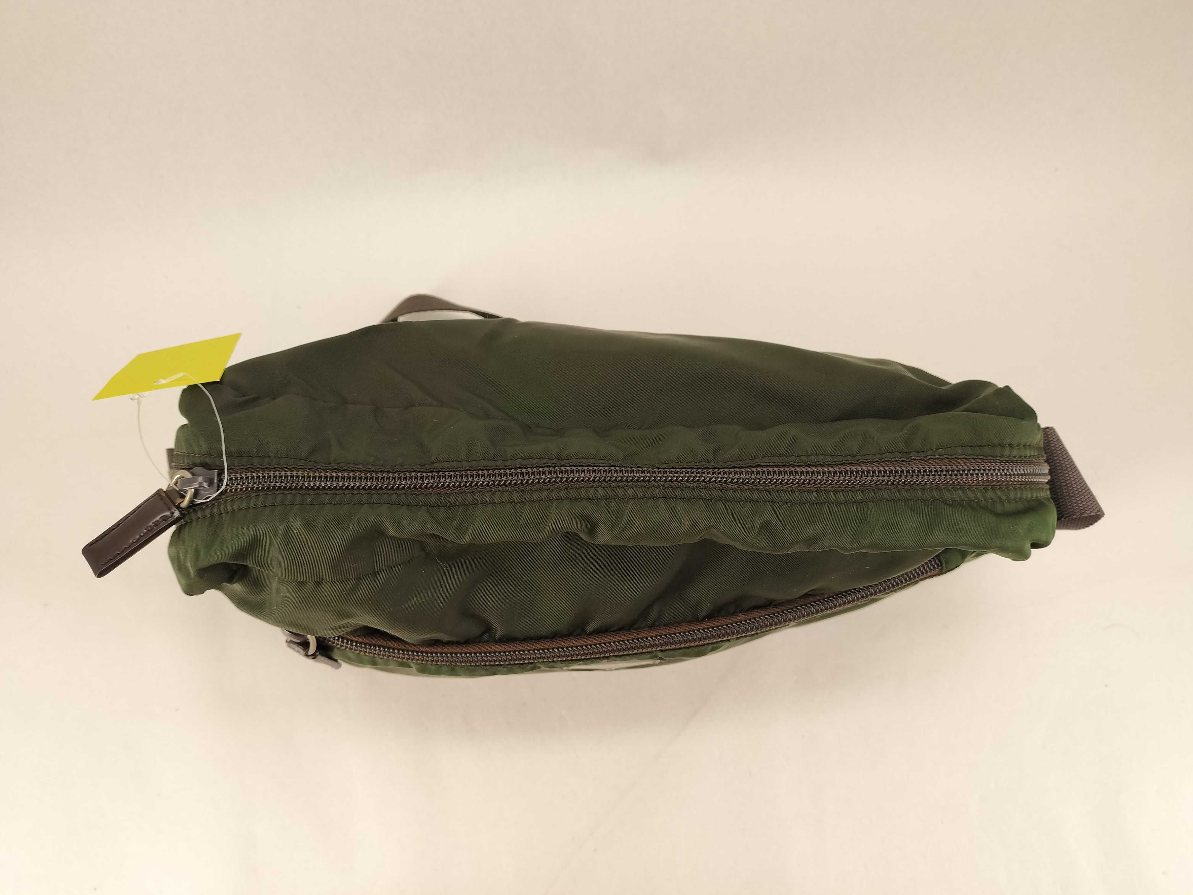 Nylon Shoulder Bag, Green — view 9