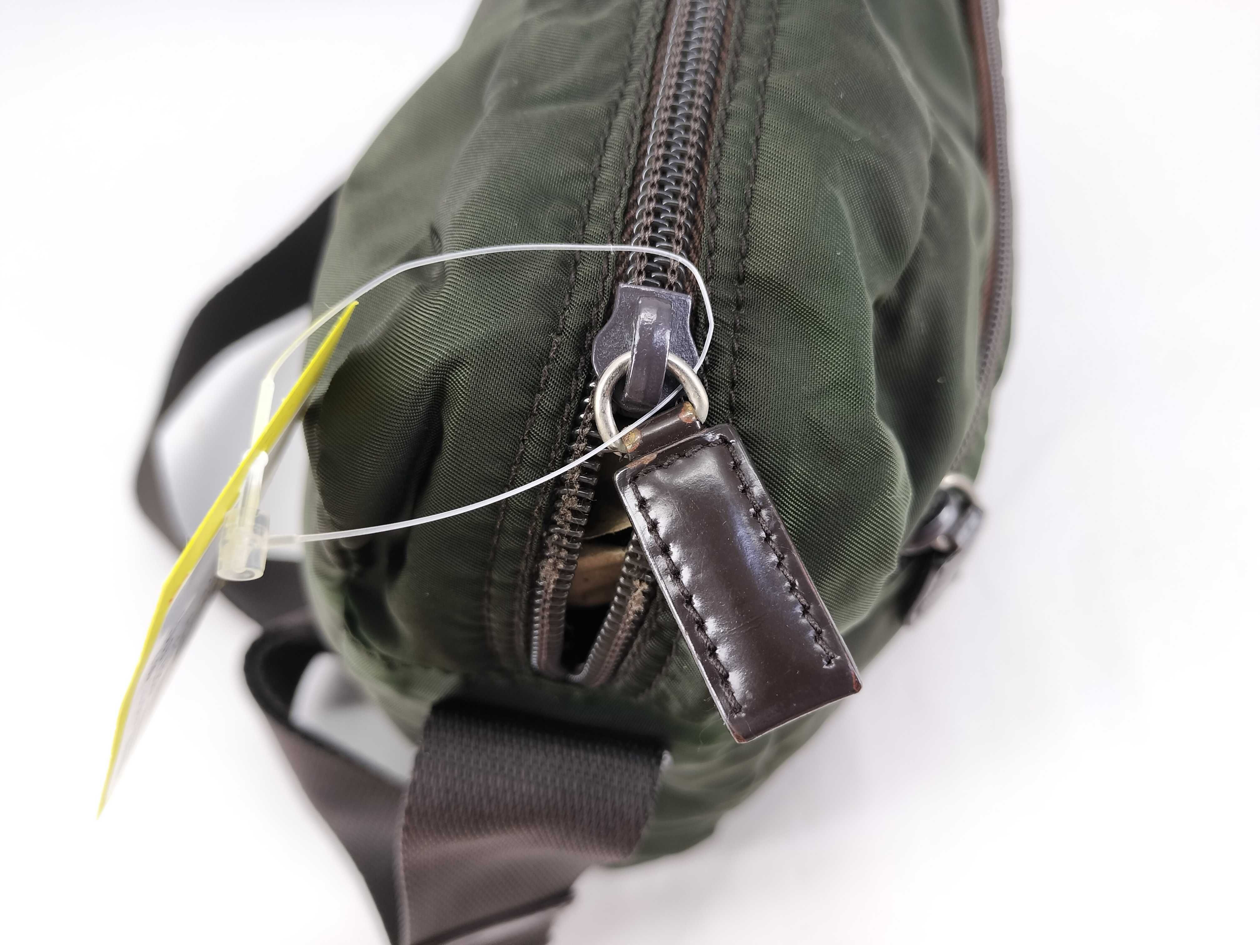 Nylon Shoulder Bag, Green — view 10
