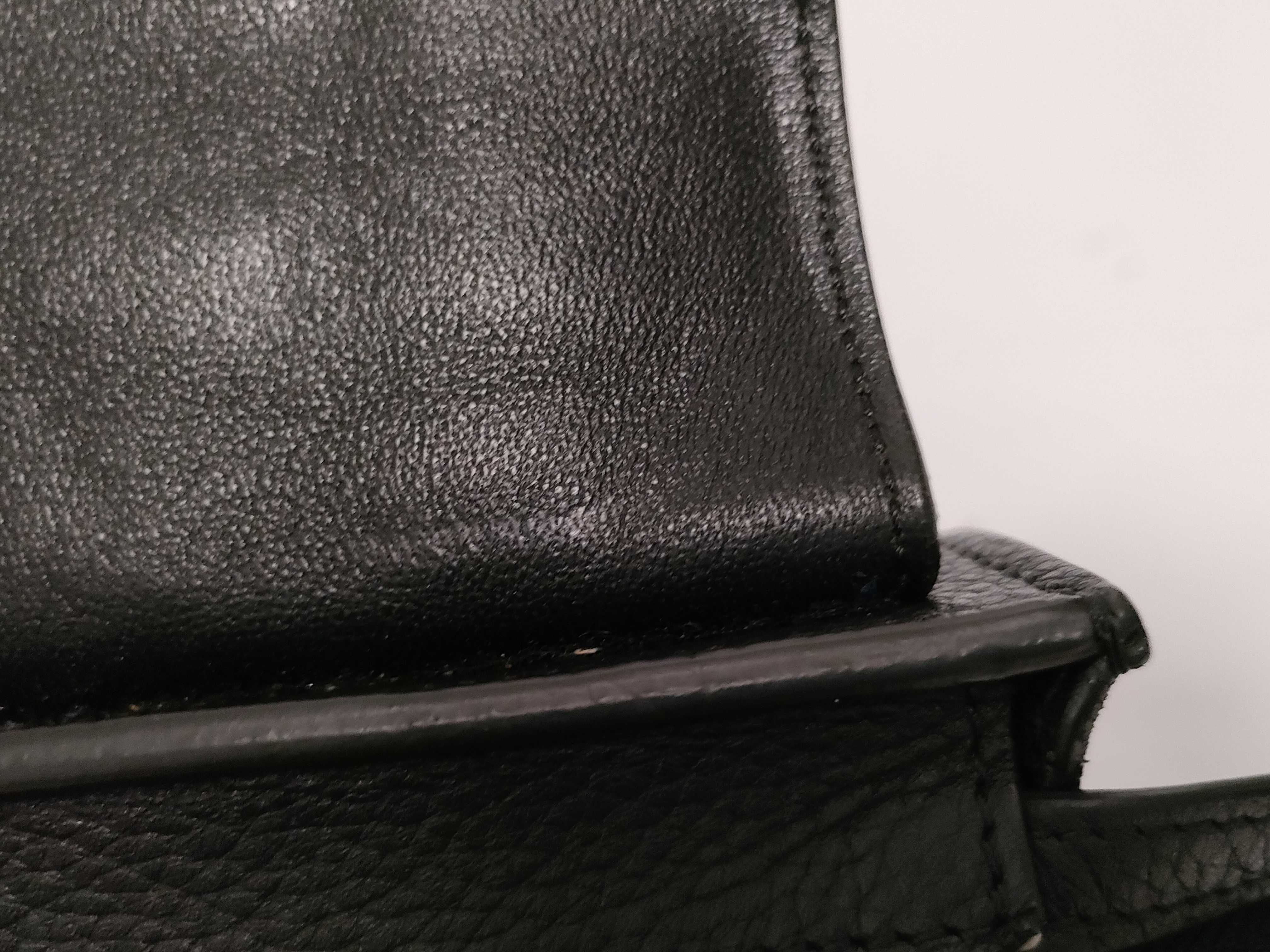 Trapeze Leather x Suede Handbag, Black — view 10