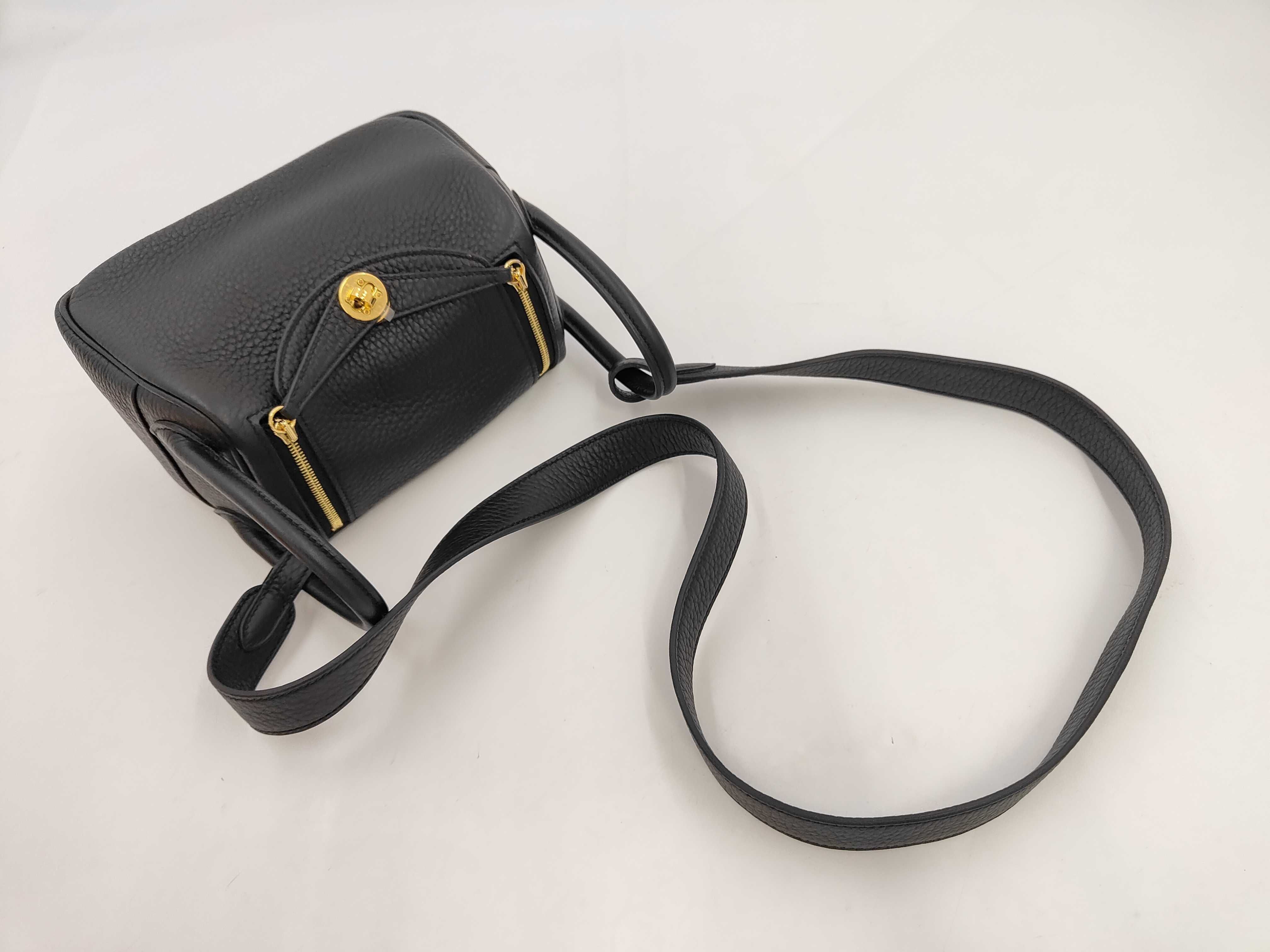 Mini Lindy Taurillion Leather Shoulder Bag — view 7