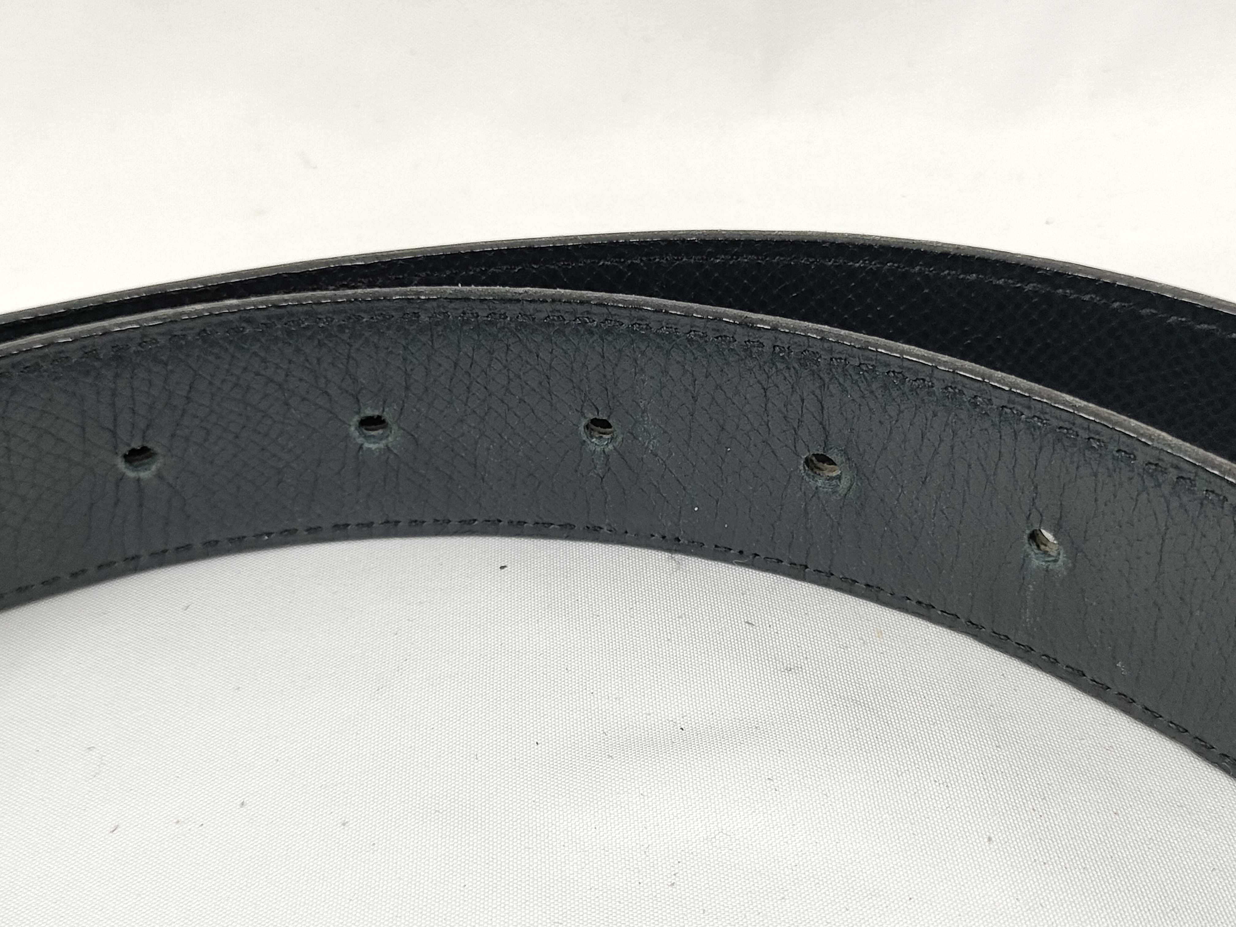 Constance H-belt, black/navy, silver hardware, 85cm belt. — view 6