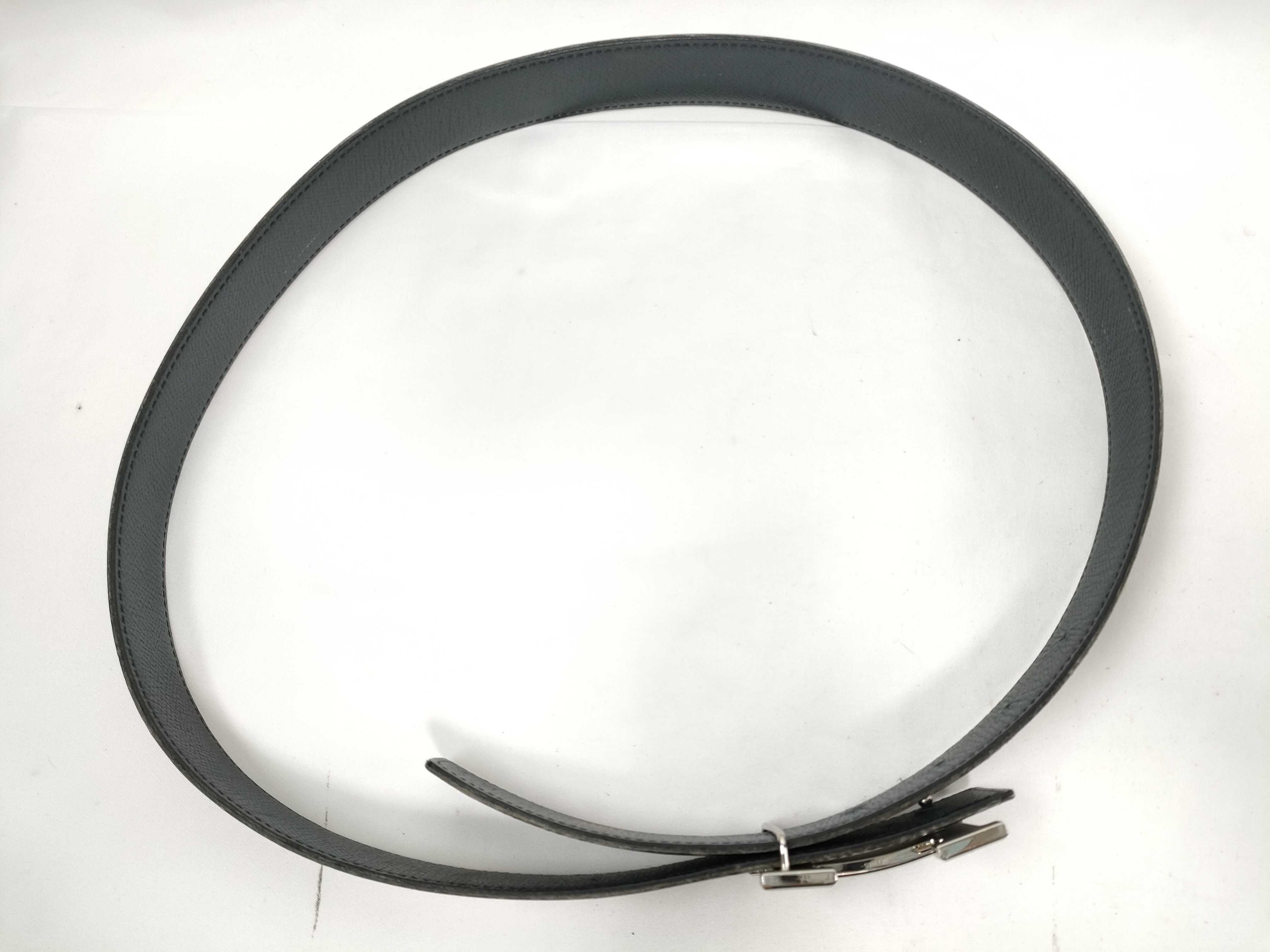 Constance H-belt, black/navy, silver hardware, 85cm belt. — view 9
