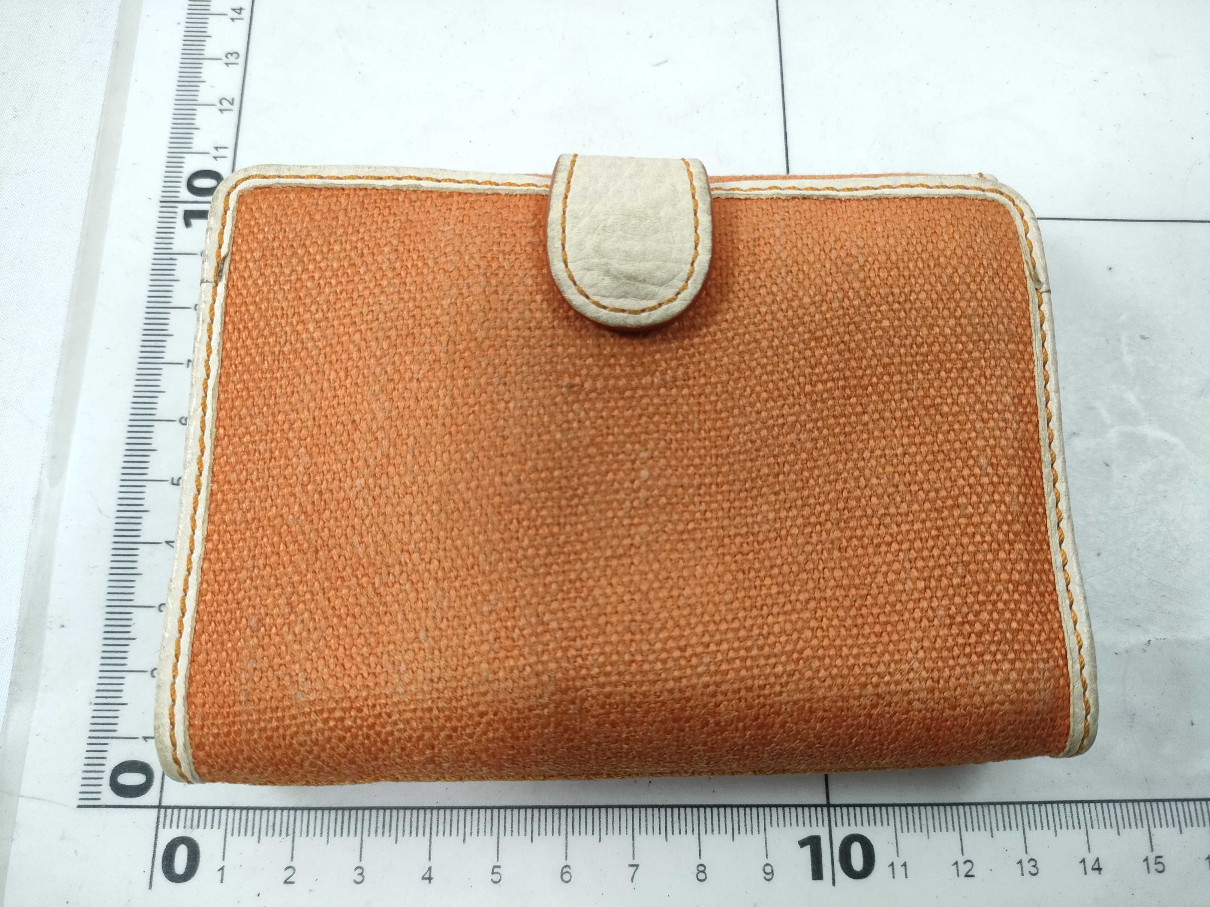 Orange Folding Wallet Canvas Wallet — view 2