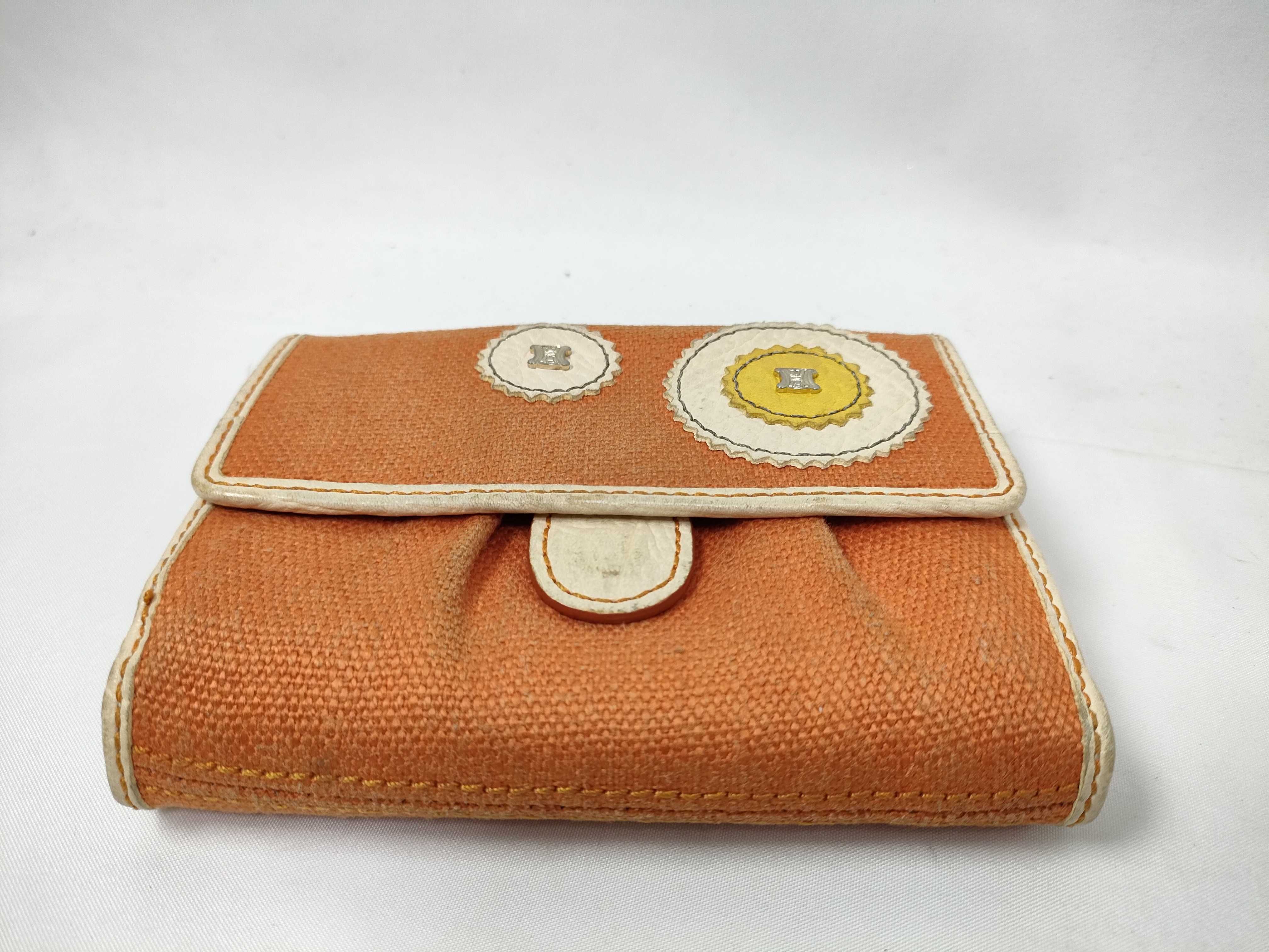 Orange Folding Wallet Canvas Wallet — view 3