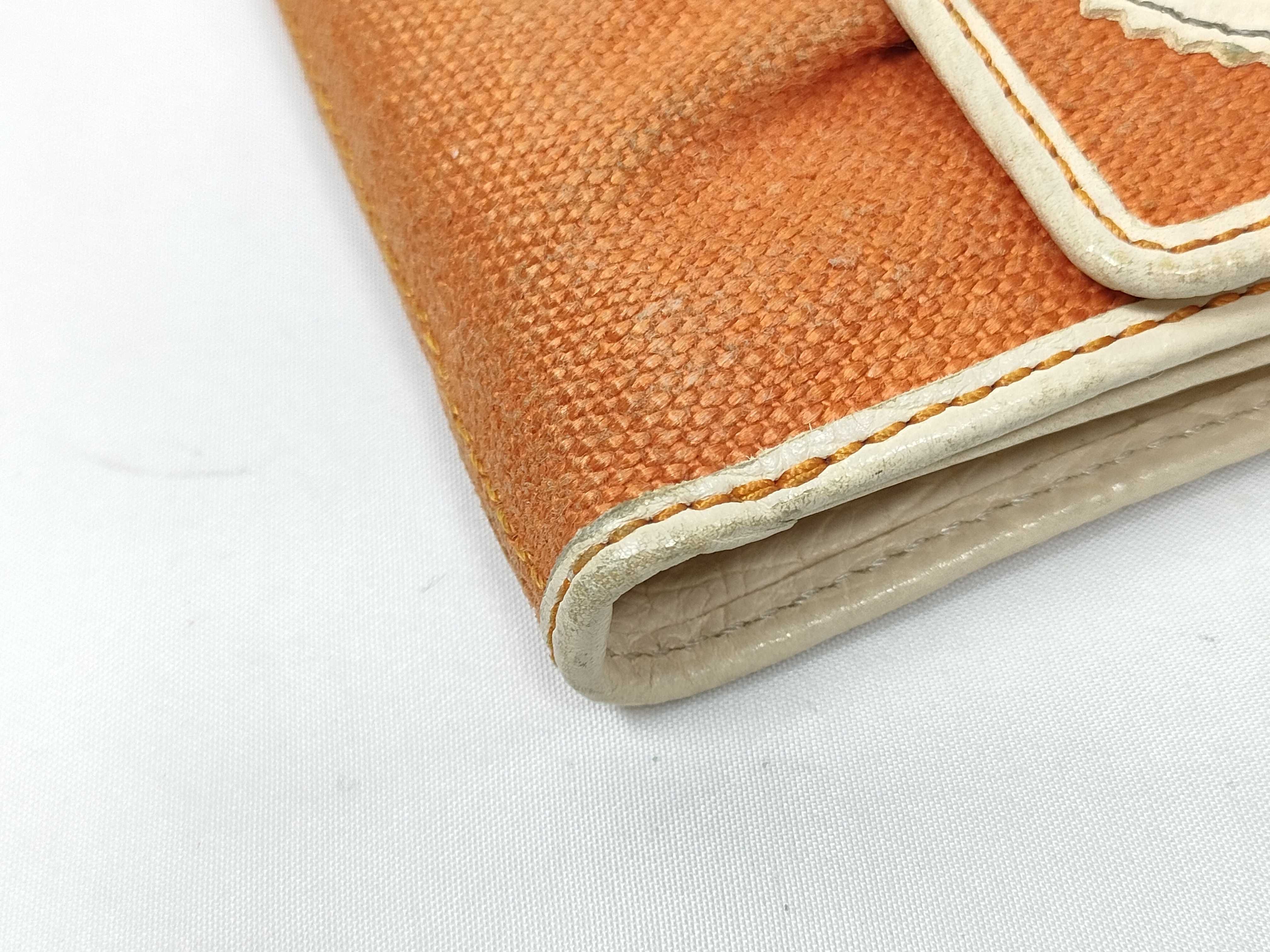 Orange Folding Wallet Canvas Wallet — view 4