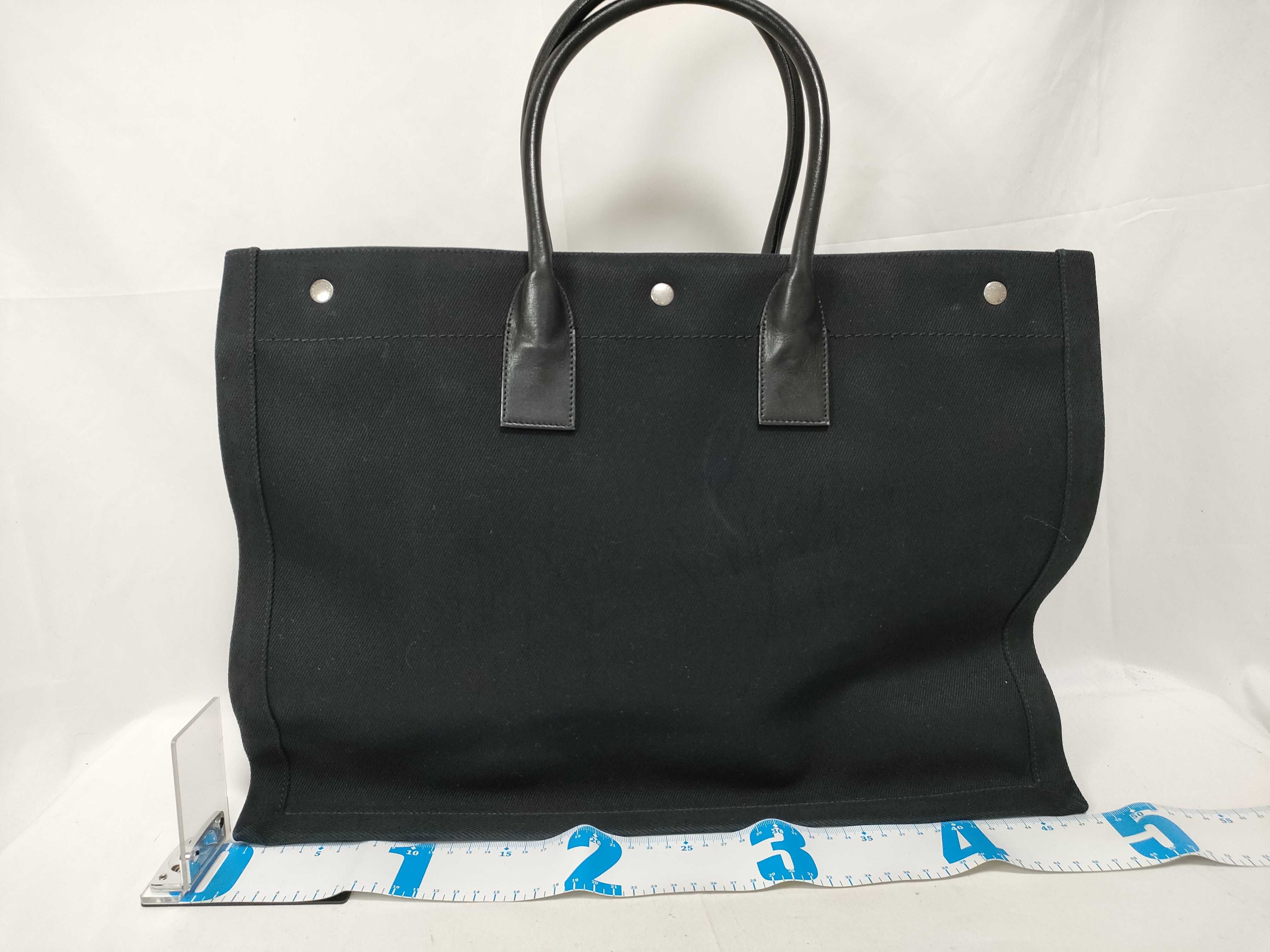 Rive Gauche Canvas Tote Bag, Black, 509415 Tote Bag — view 2