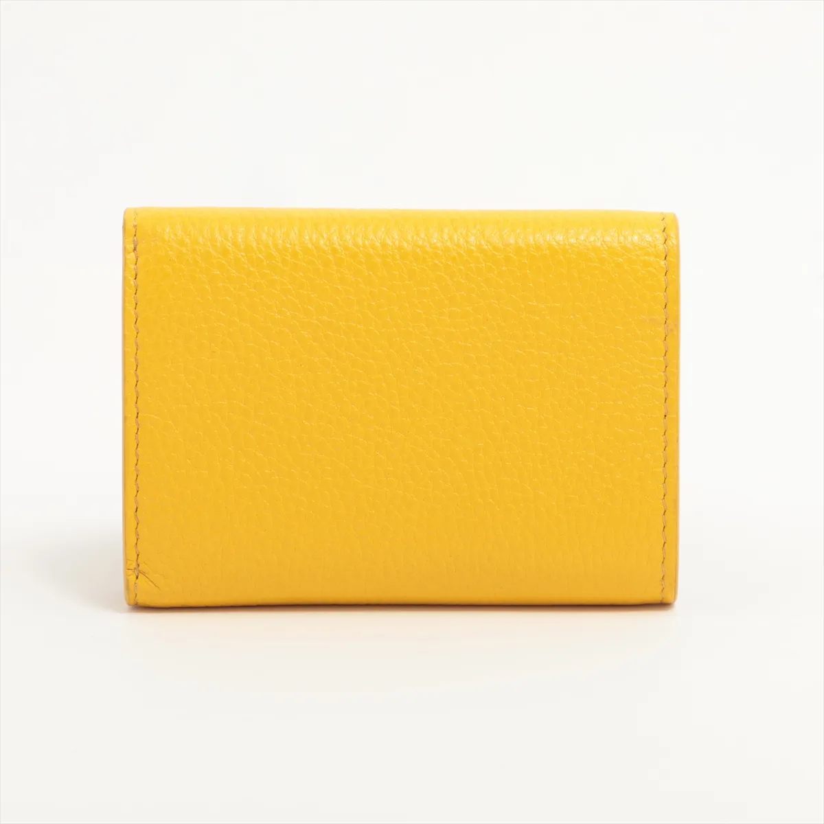 Vitello Daino 1MH021 Leather Compact Wallet Yellow — view 2