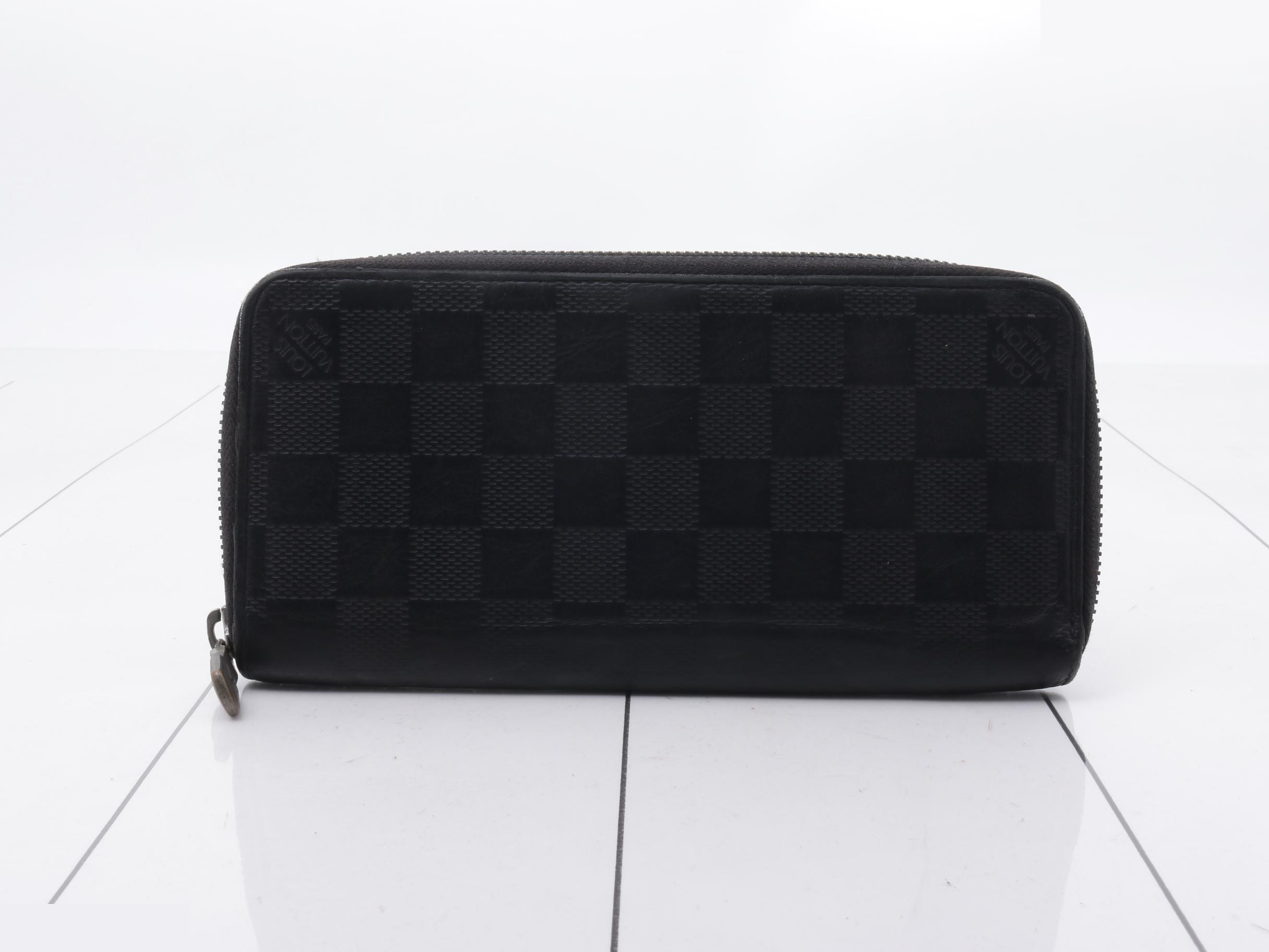 Damier Infini Round Zip Long Wallet — view 2