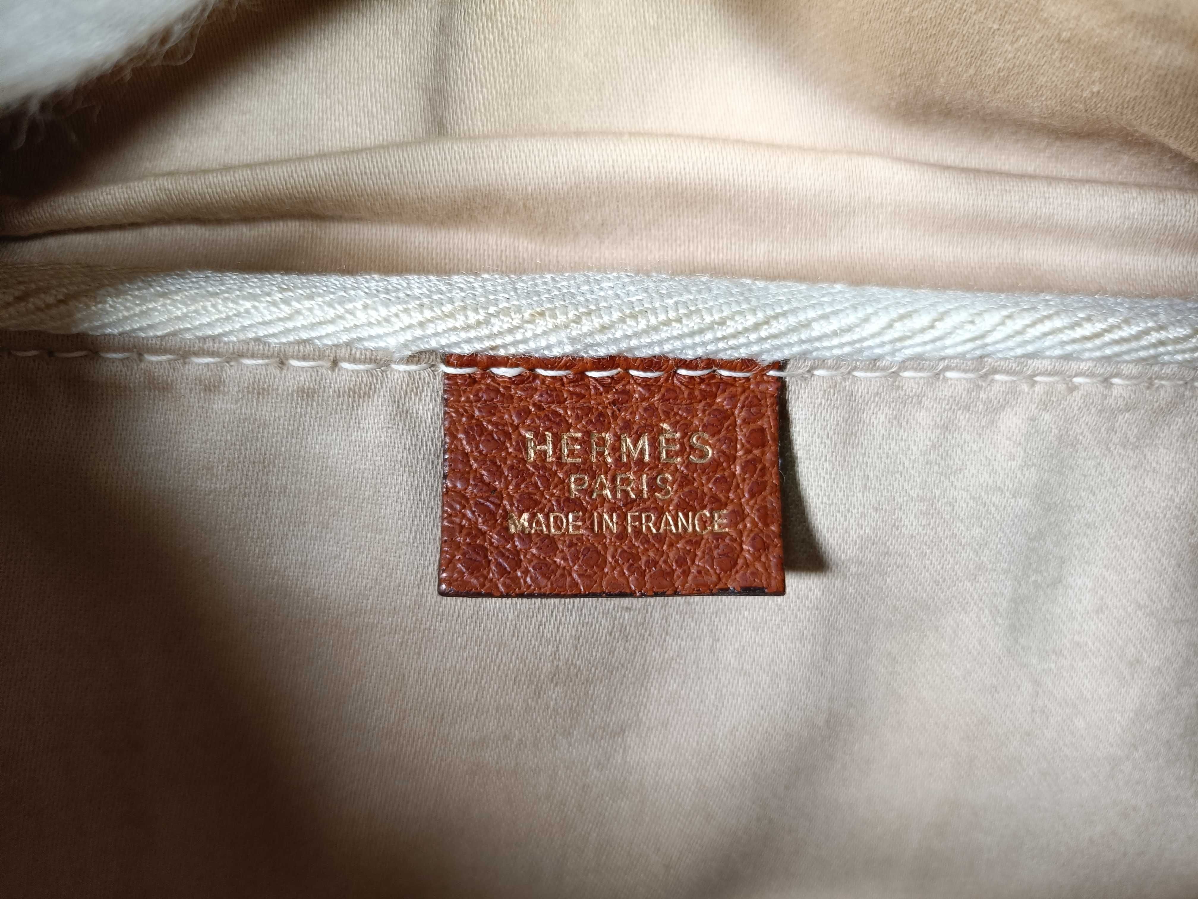 Victoria 43 Buffalo x Toile Officier Brown Gold Hardware G: 2003 Tote Bag — view 15