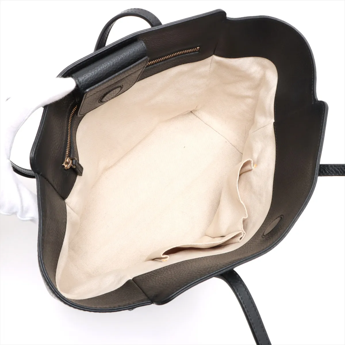 swing leather tote bag black 354408 — view 7