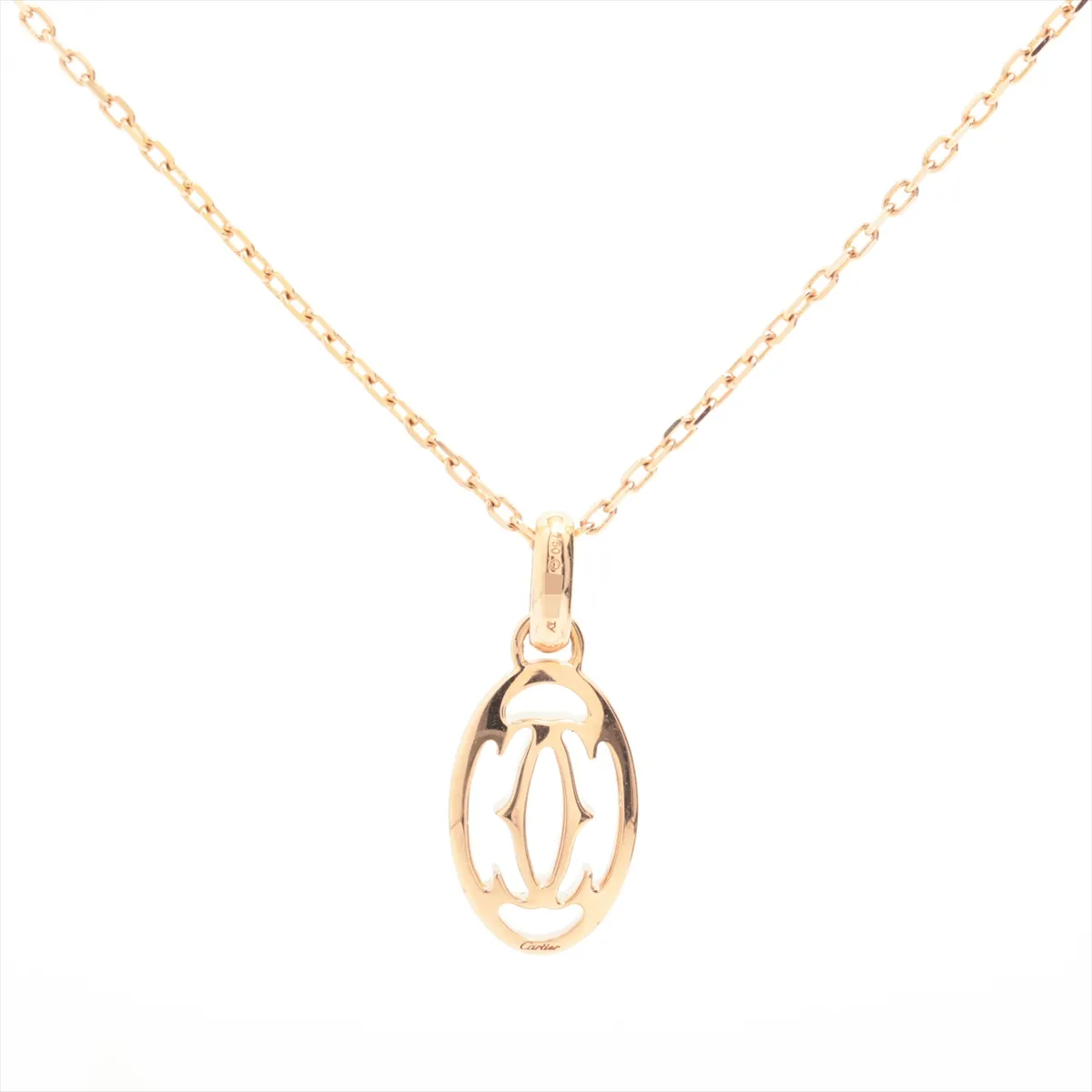 Logo Double C Diamond Necklace 750(PG) 4.1g SJ0918 — view 2