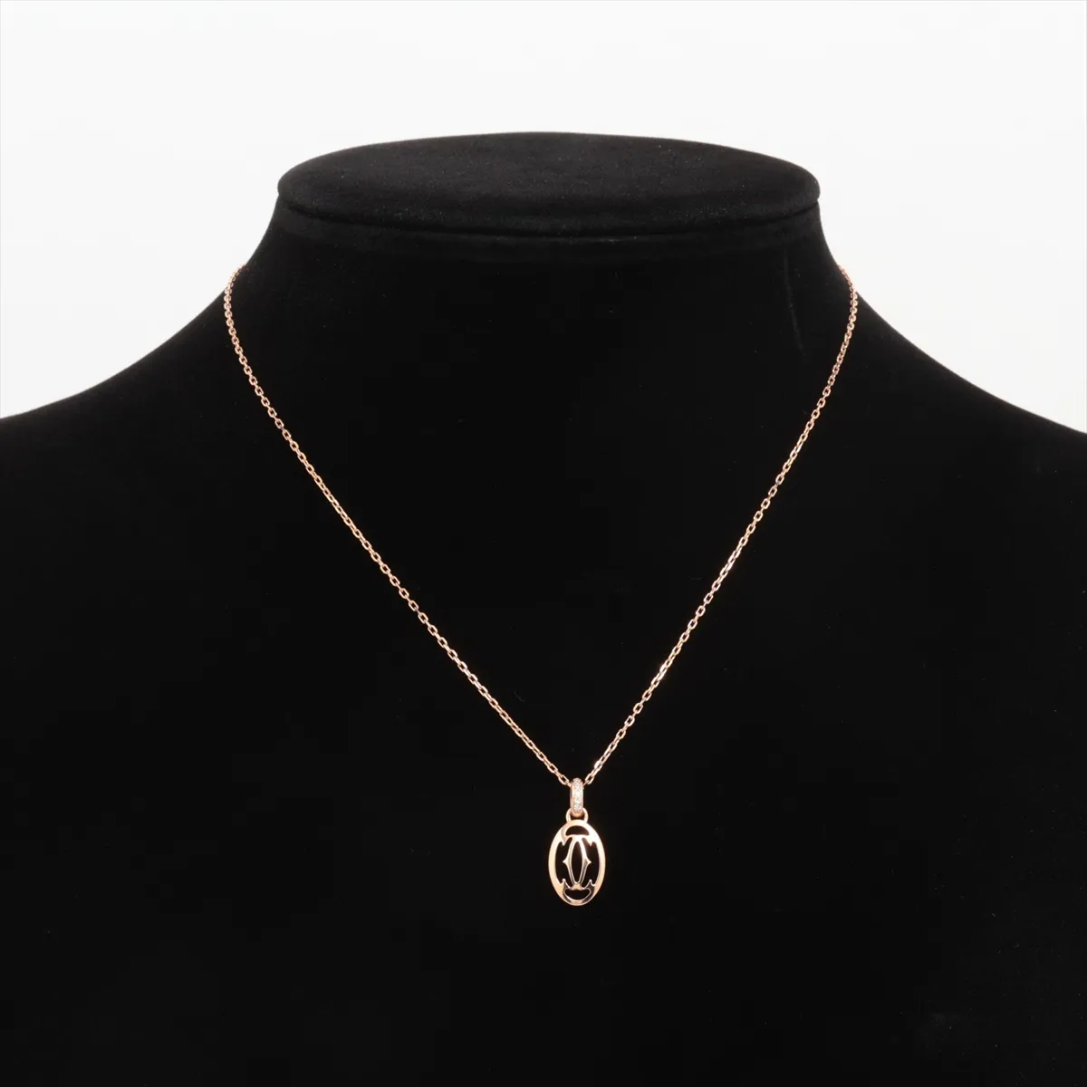 Logo Double C Diamond Necklace 750(PG) 4.1g SJ0918 — view 5