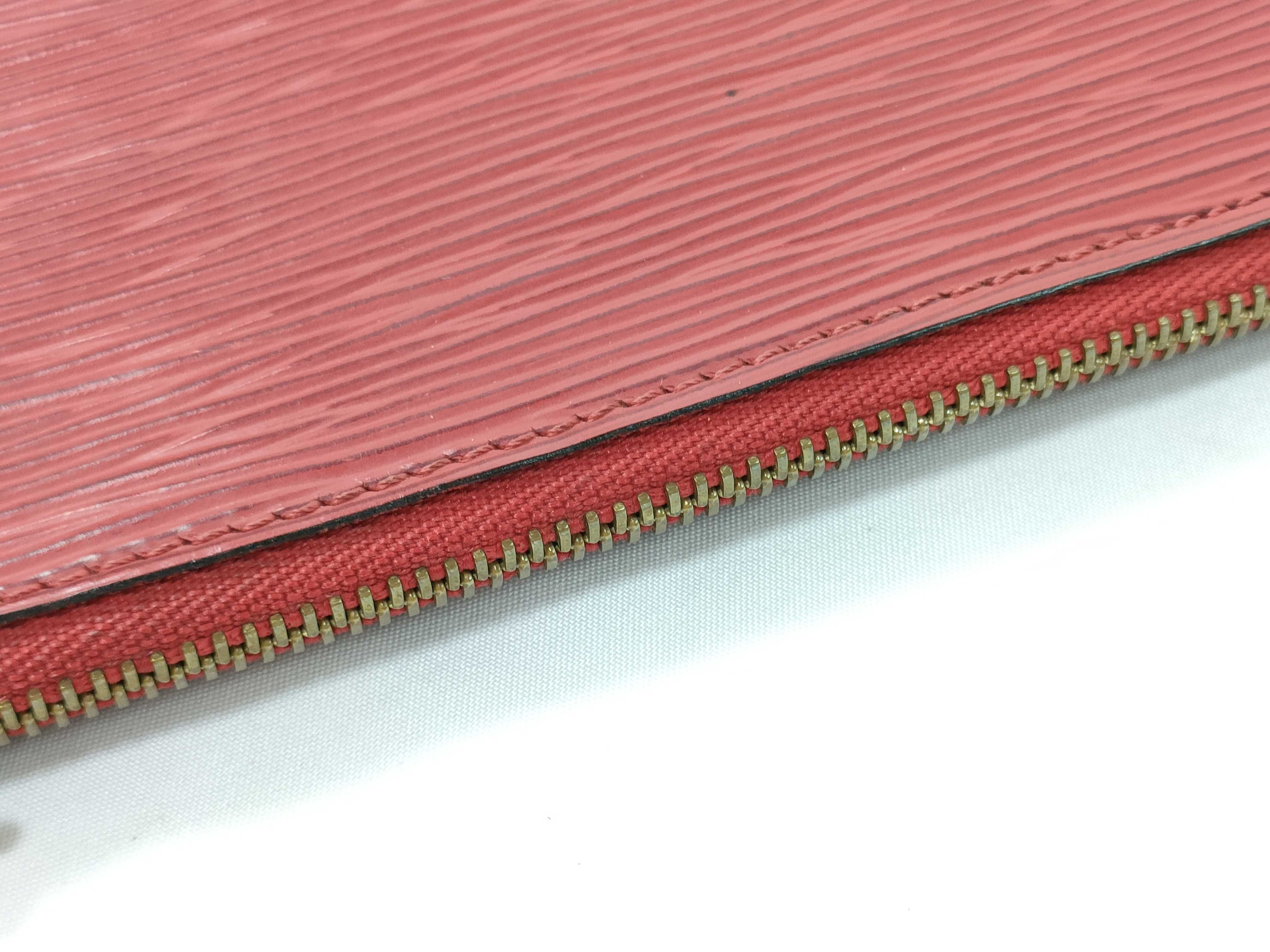 Epi Red Leather Pochette Shoulder Bag — view 11