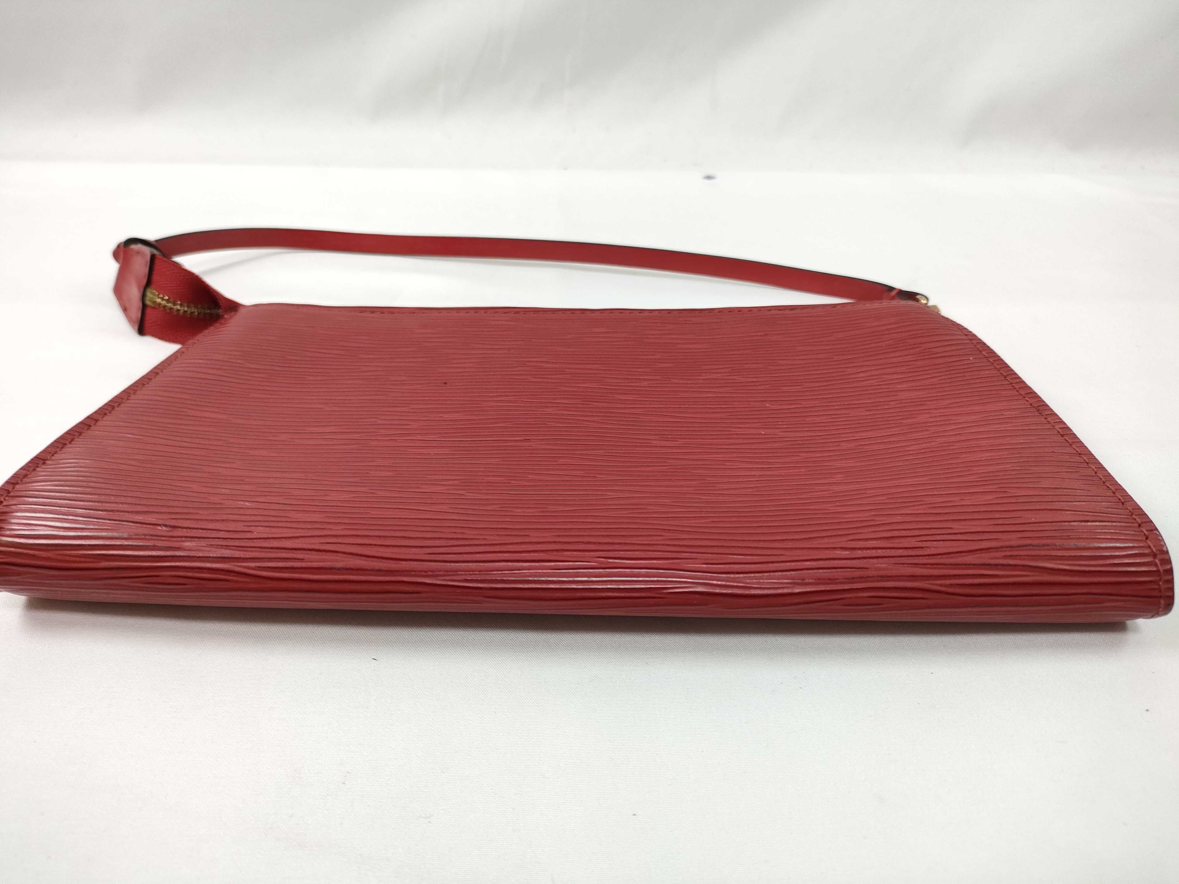 Epi Red Leather Pochette Shoulder Bag — view 3