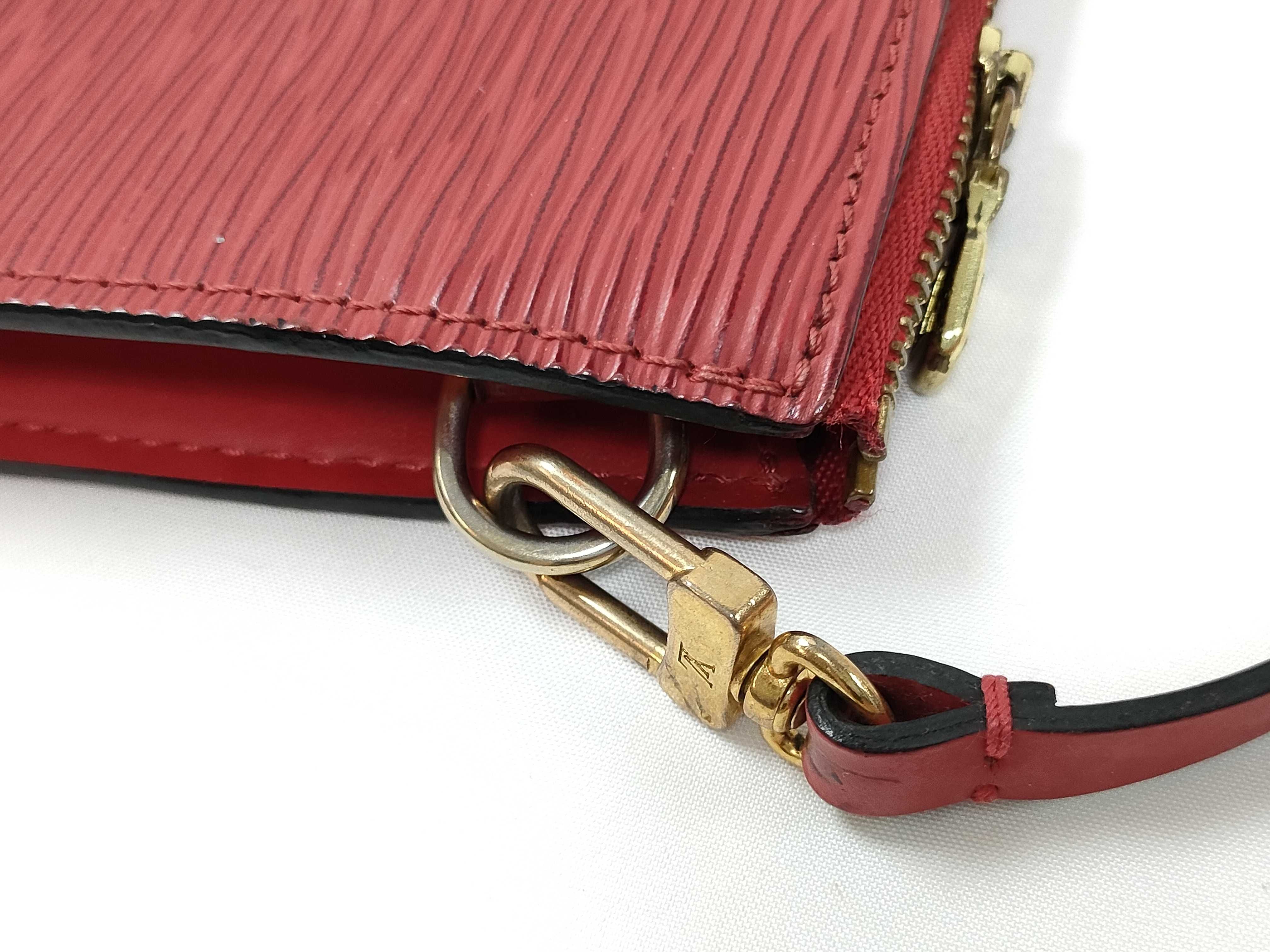 Epi Red Leather Pochette Shoulder Bag — view 5