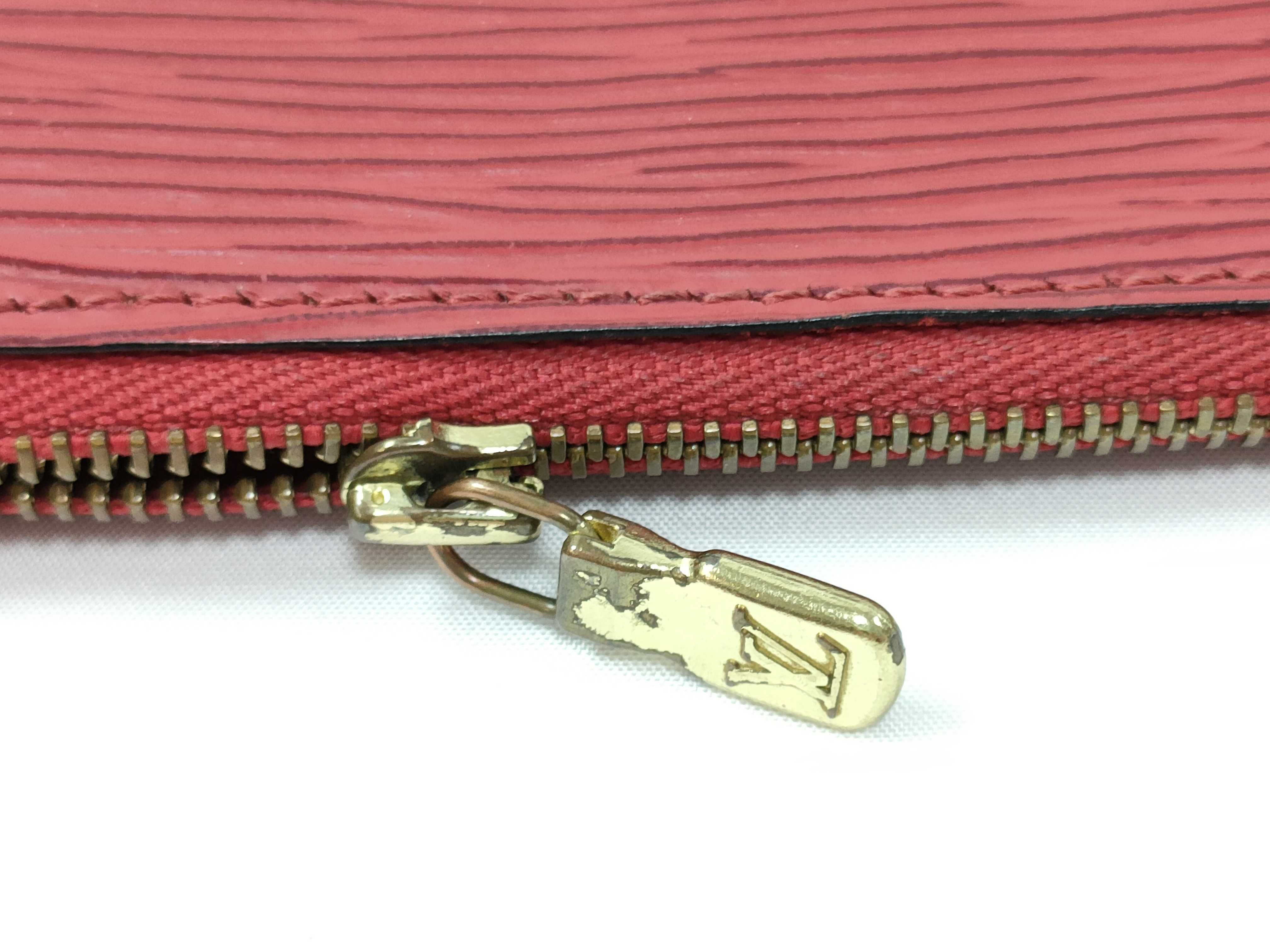 Epi Red Leather Pochette Shoulder Bag — view 6