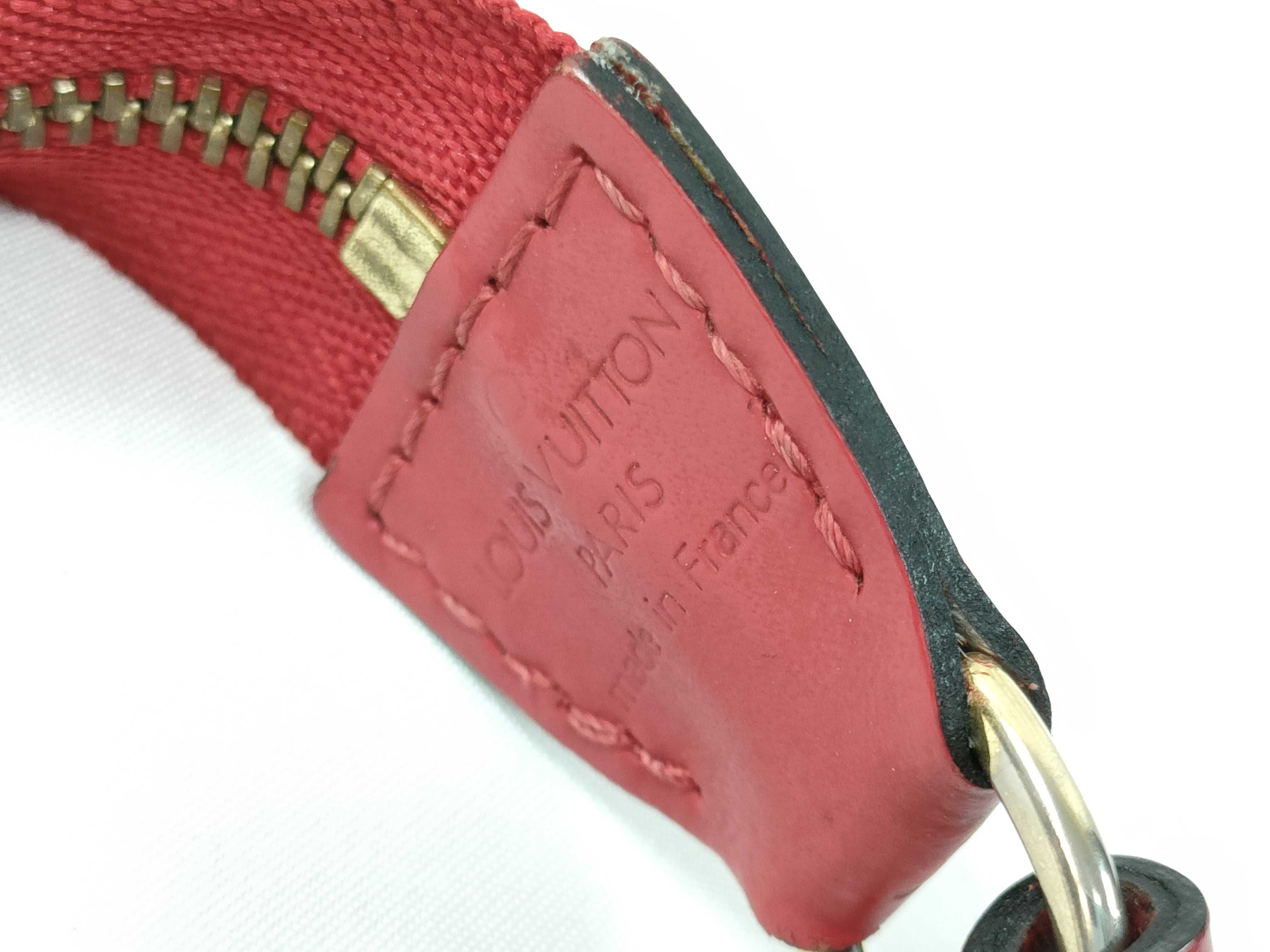 Epi Red Leather Pochette Shoulder Bag — view 8