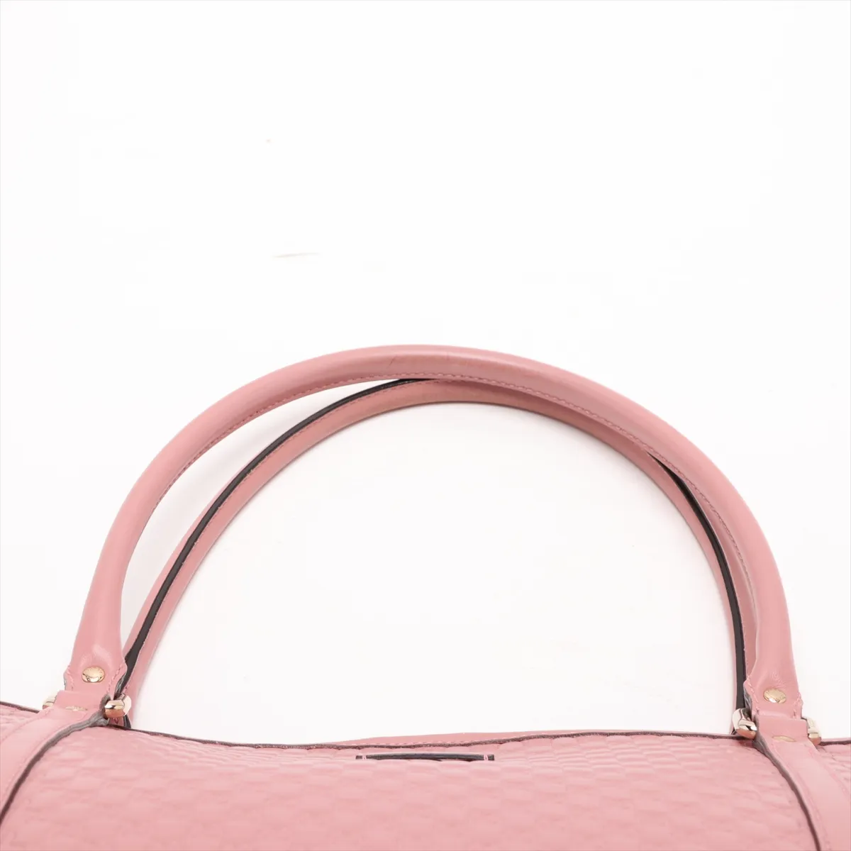 Microguccissima Leather Tote Bag, Pink, 449647 (Outlet) — view 6