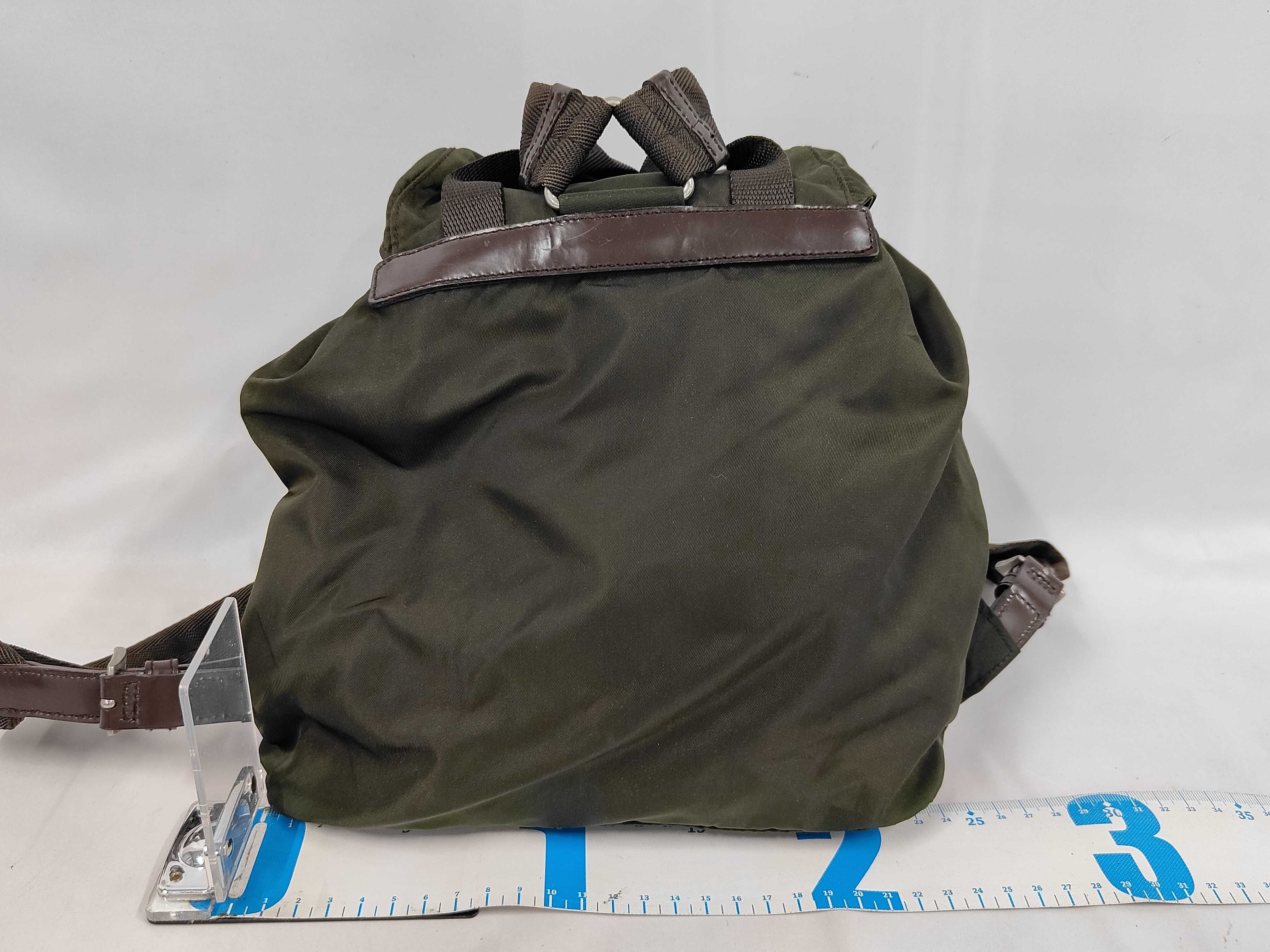 Nylon Backpack Green Backpack — view 2