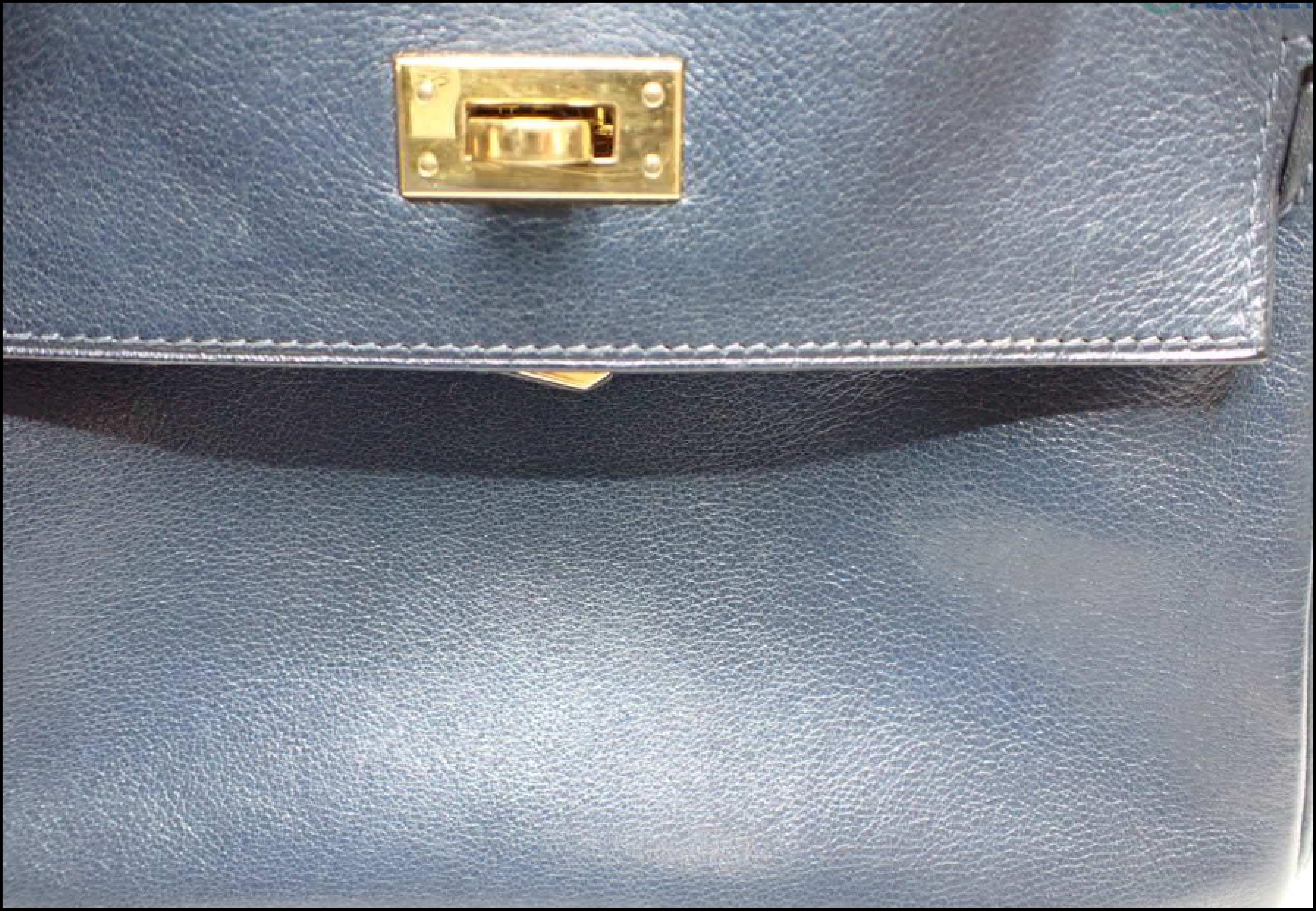 Mini Kelly, Navy, Gold Hardware, U Handbag — view 12