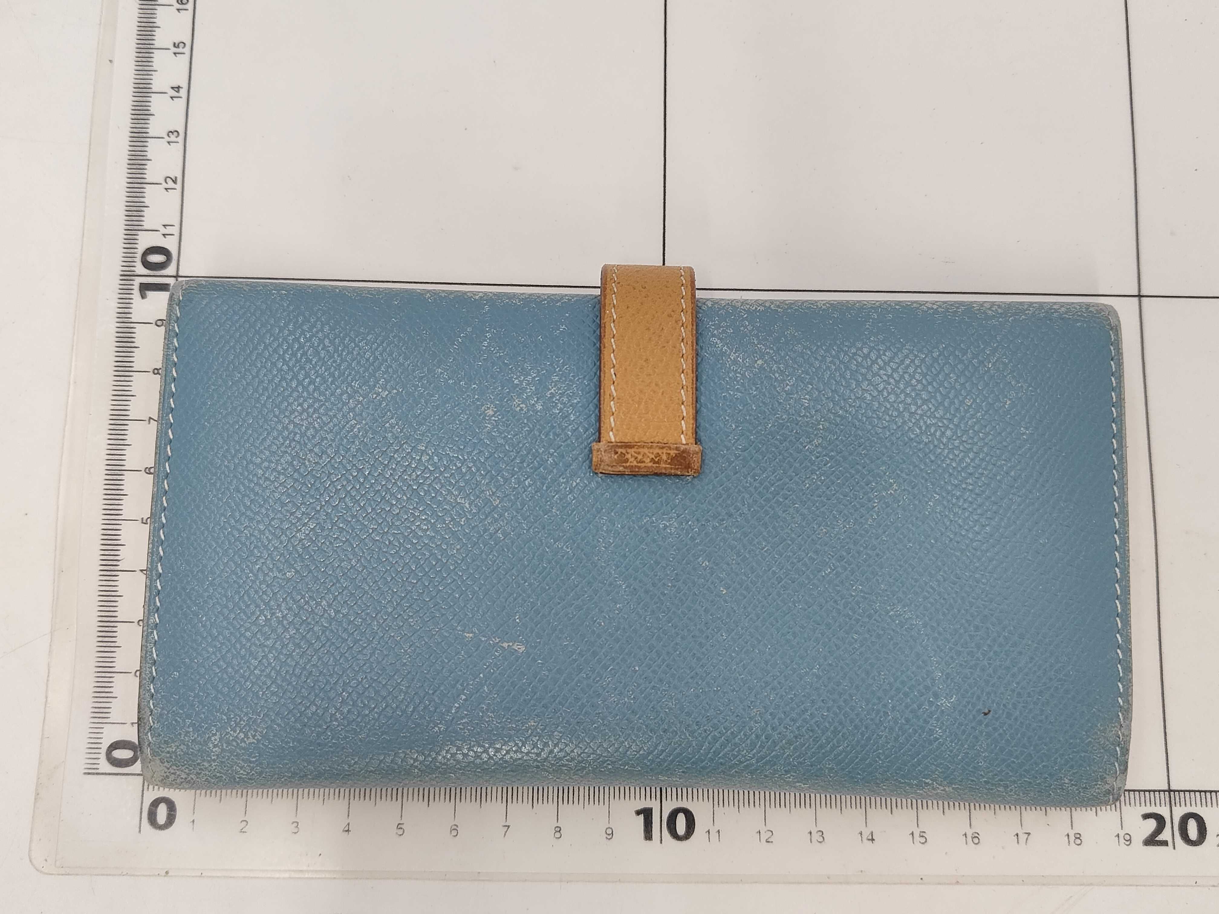 Bearn Tri-fold Wallet, Blue Jean Gold, M stamp — view 2