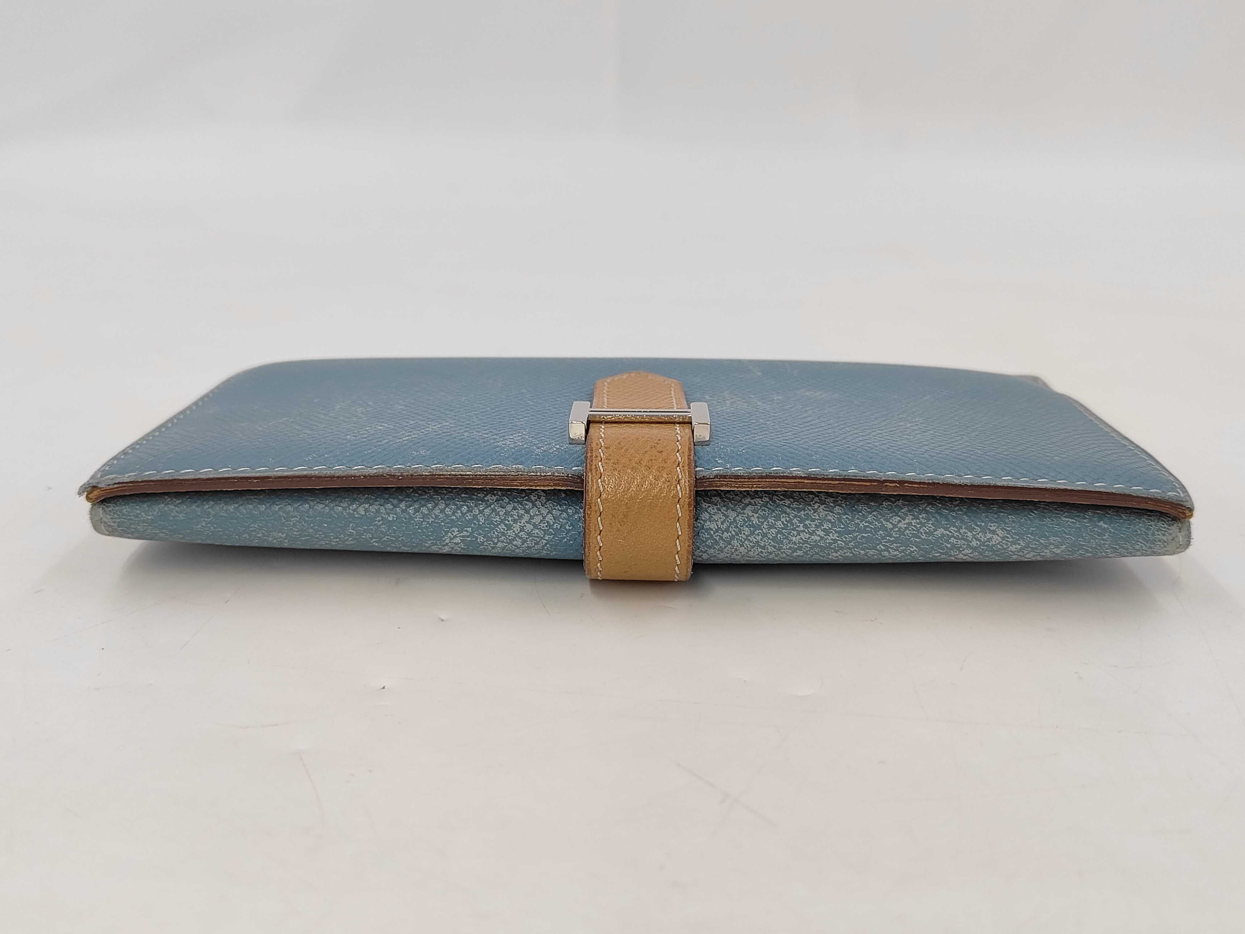 Bearn Tri-fold Wallet, Blue Jean Gold, M stamp — view 5