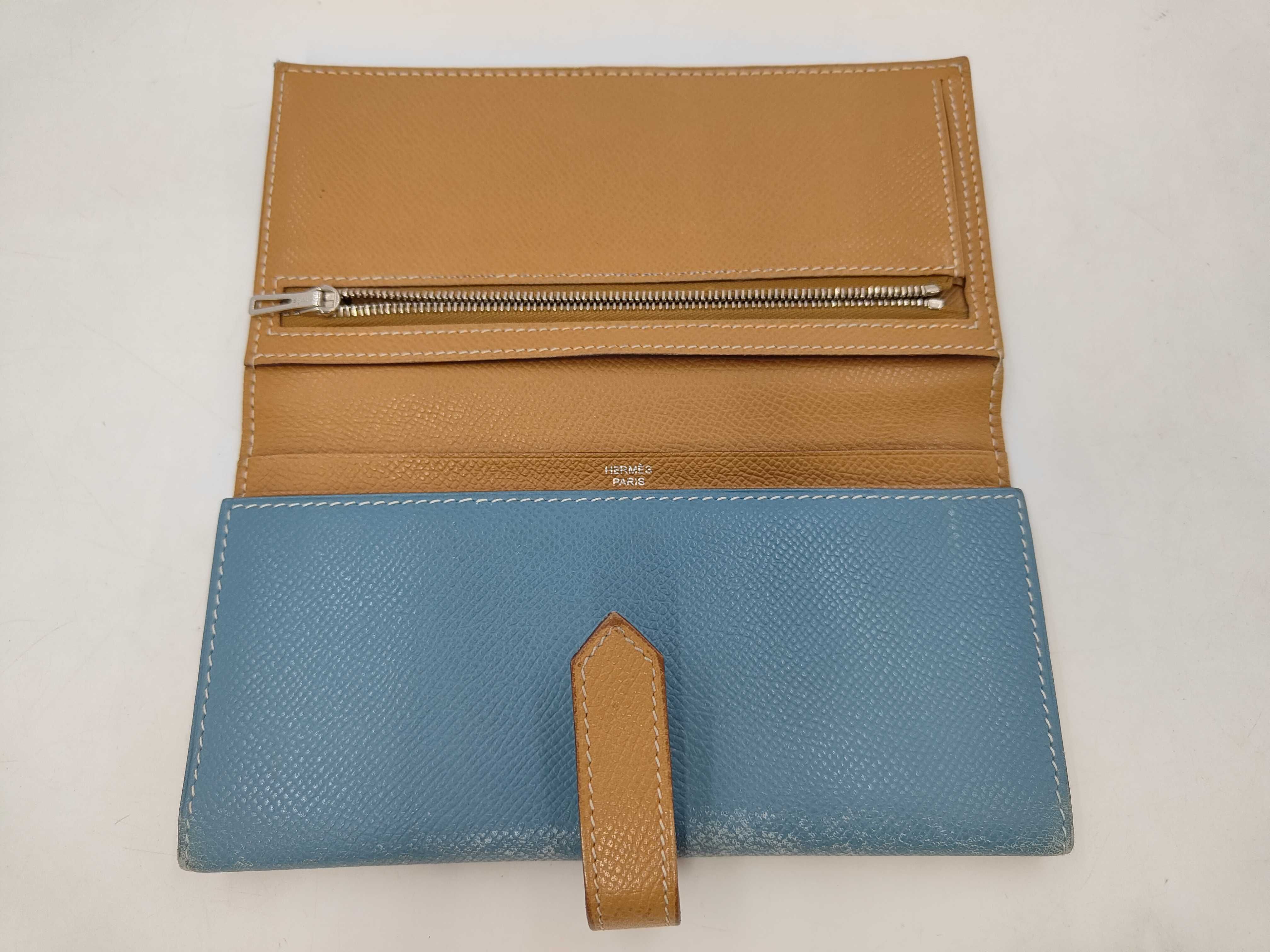 Bearn Tri-fold Wallet, Blue Jean Gold, M stamp — view 7