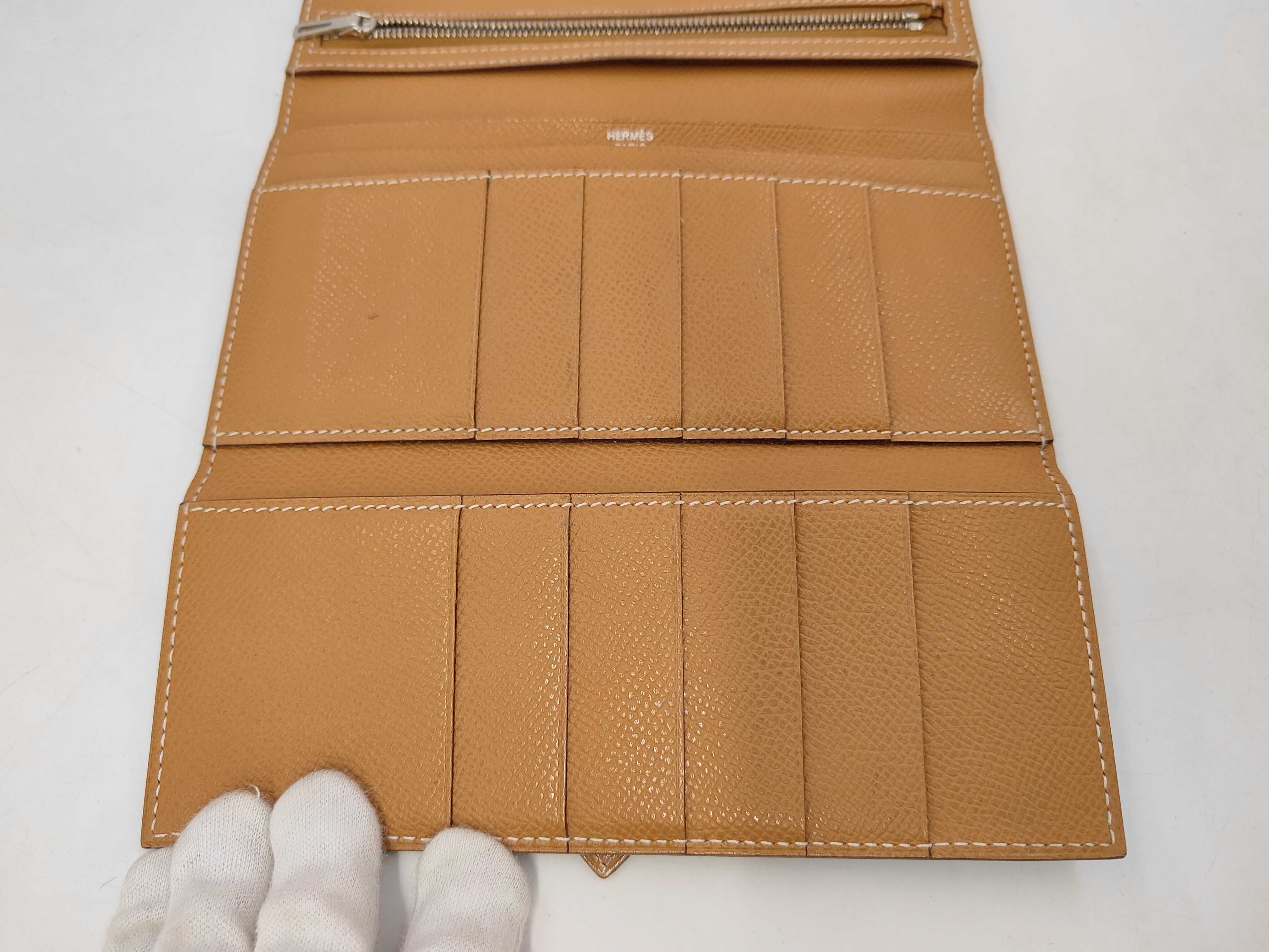 Bearn Tri-fold Wallet, Blue Jean Gold, M stamp — view 8