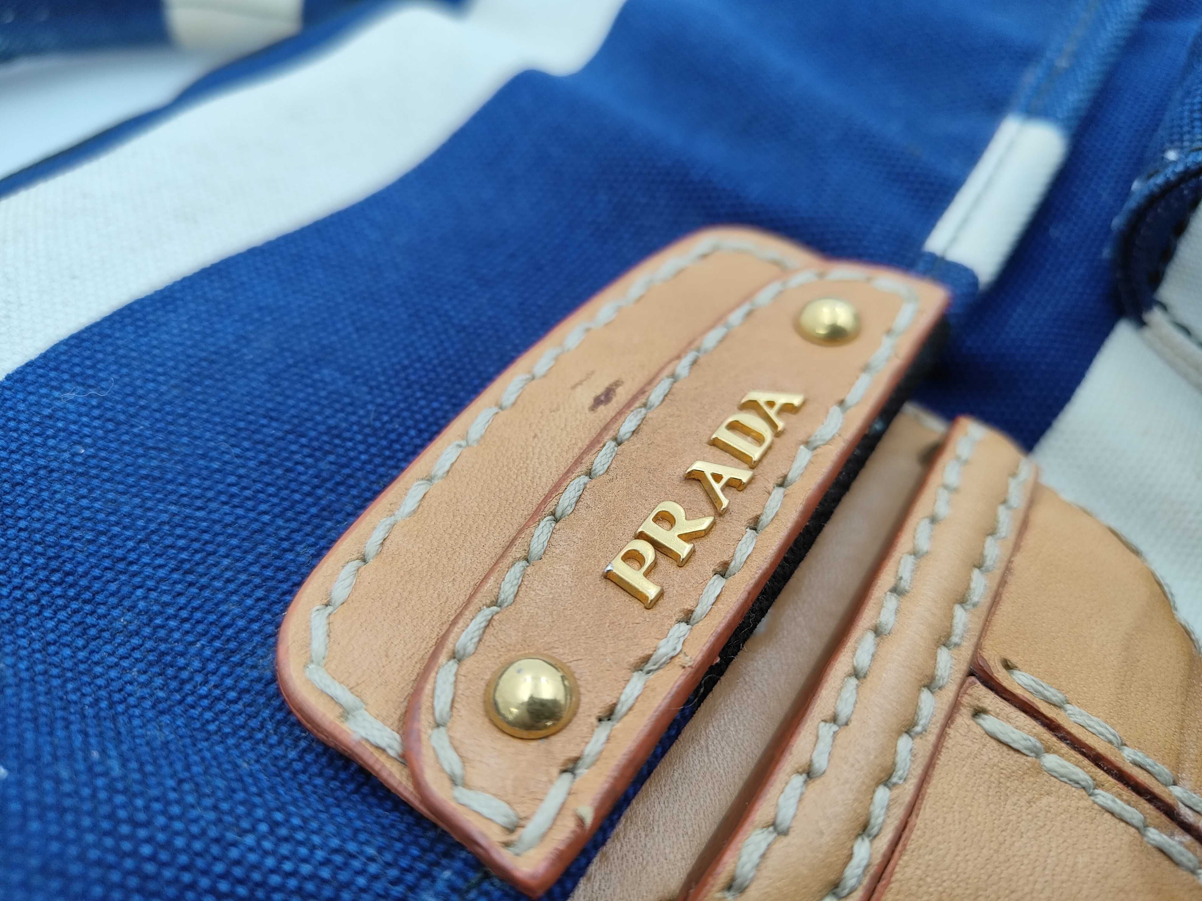 Canvas 2-way Navy Handbag — view 13