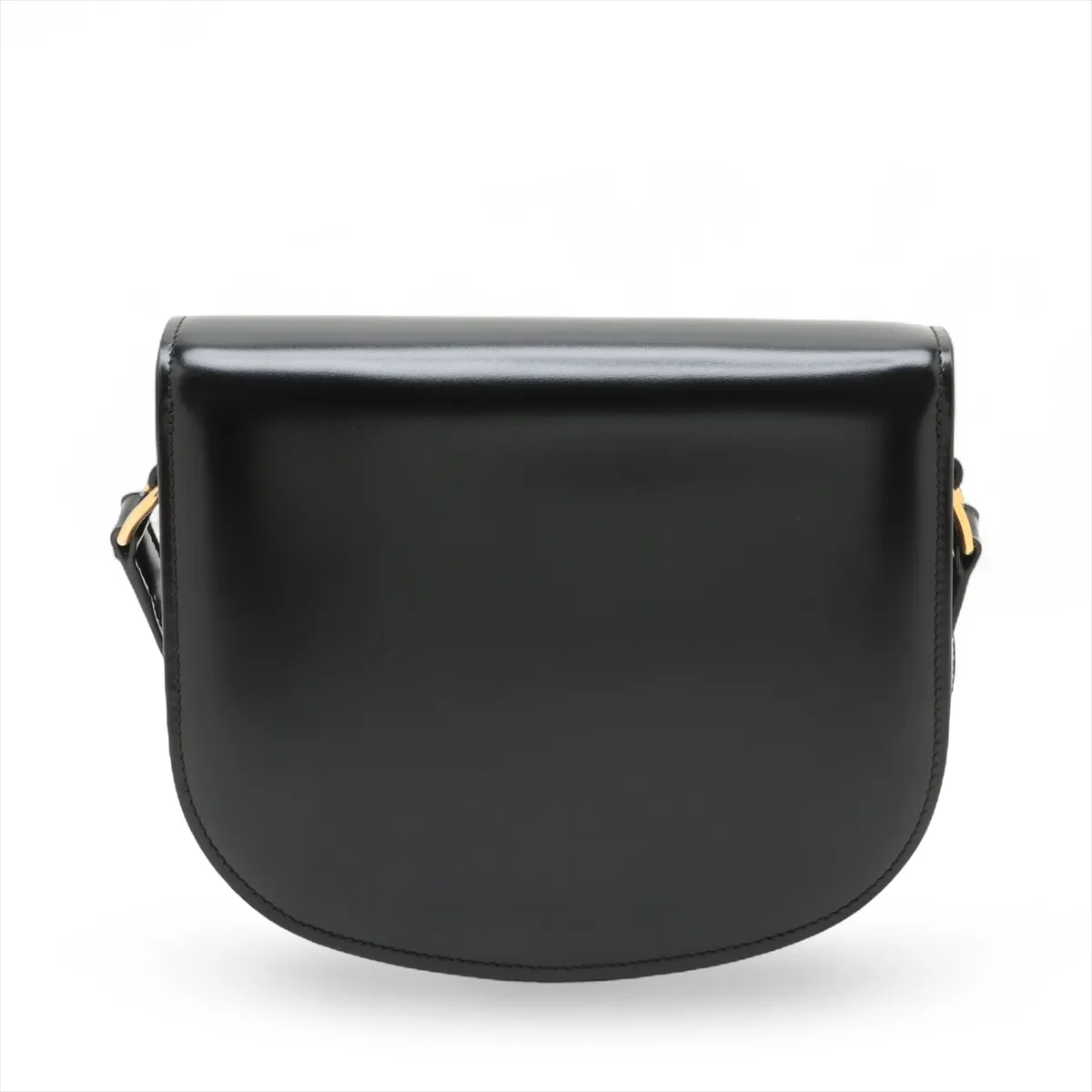 Triomphe Bouzas Leather Shoulder Bag Black — view 2