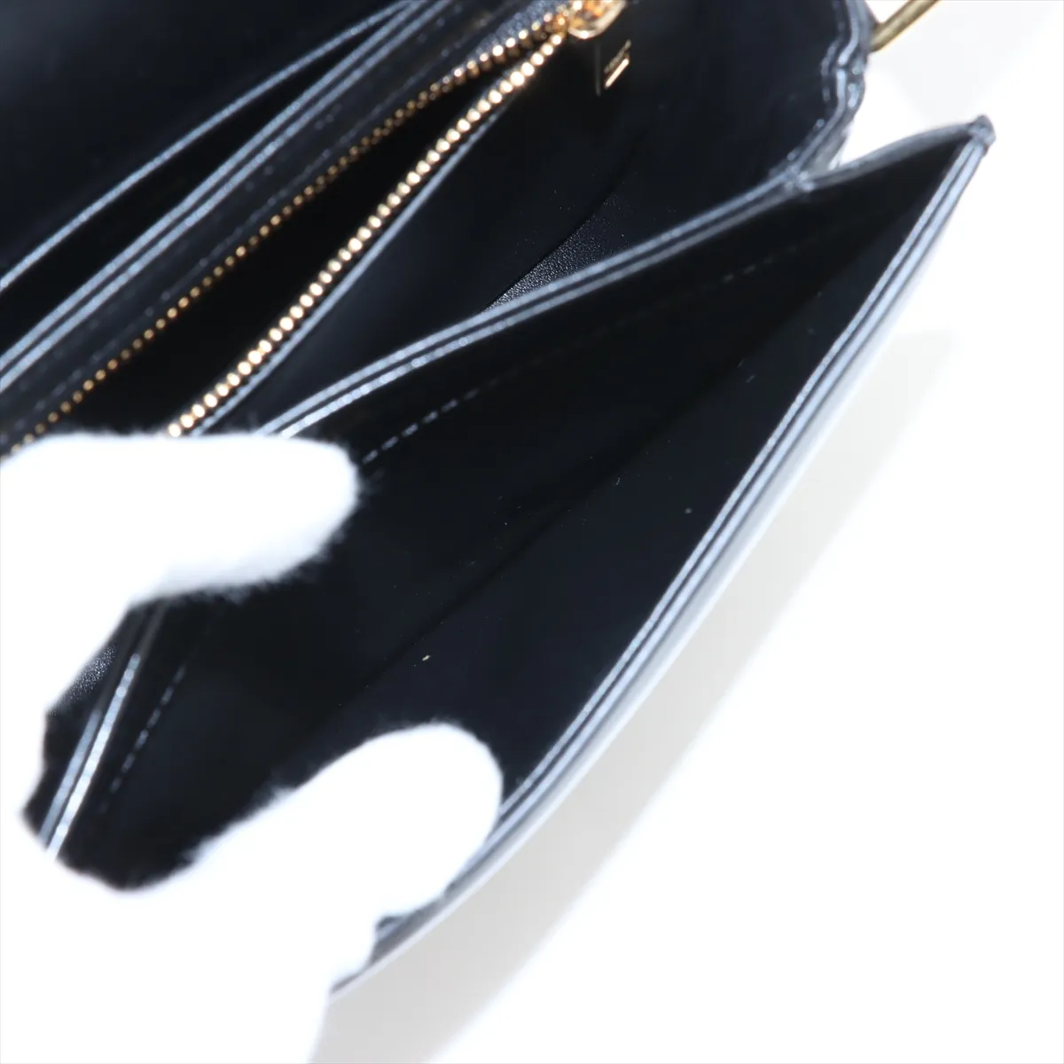Triomphe Bouzas Leather Shoulder Bag Black — view 8