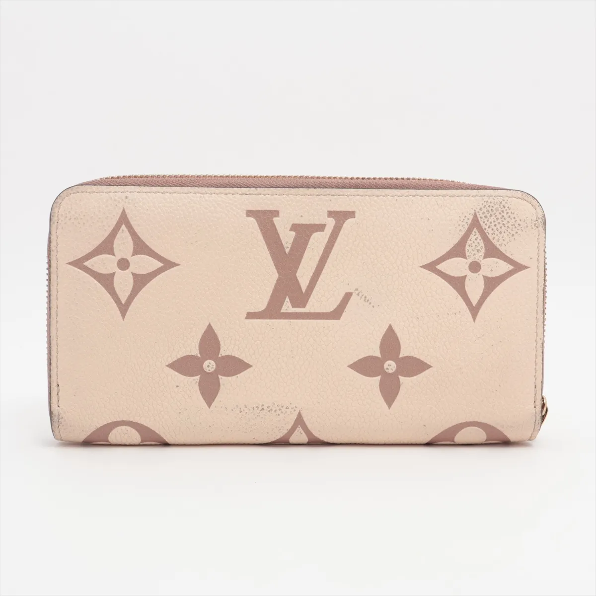 Bicolor Monogram Empreinte Zippy Wallet M80116 SP4260 Crème x Bois de Rose Round Zip Wallet — view 2