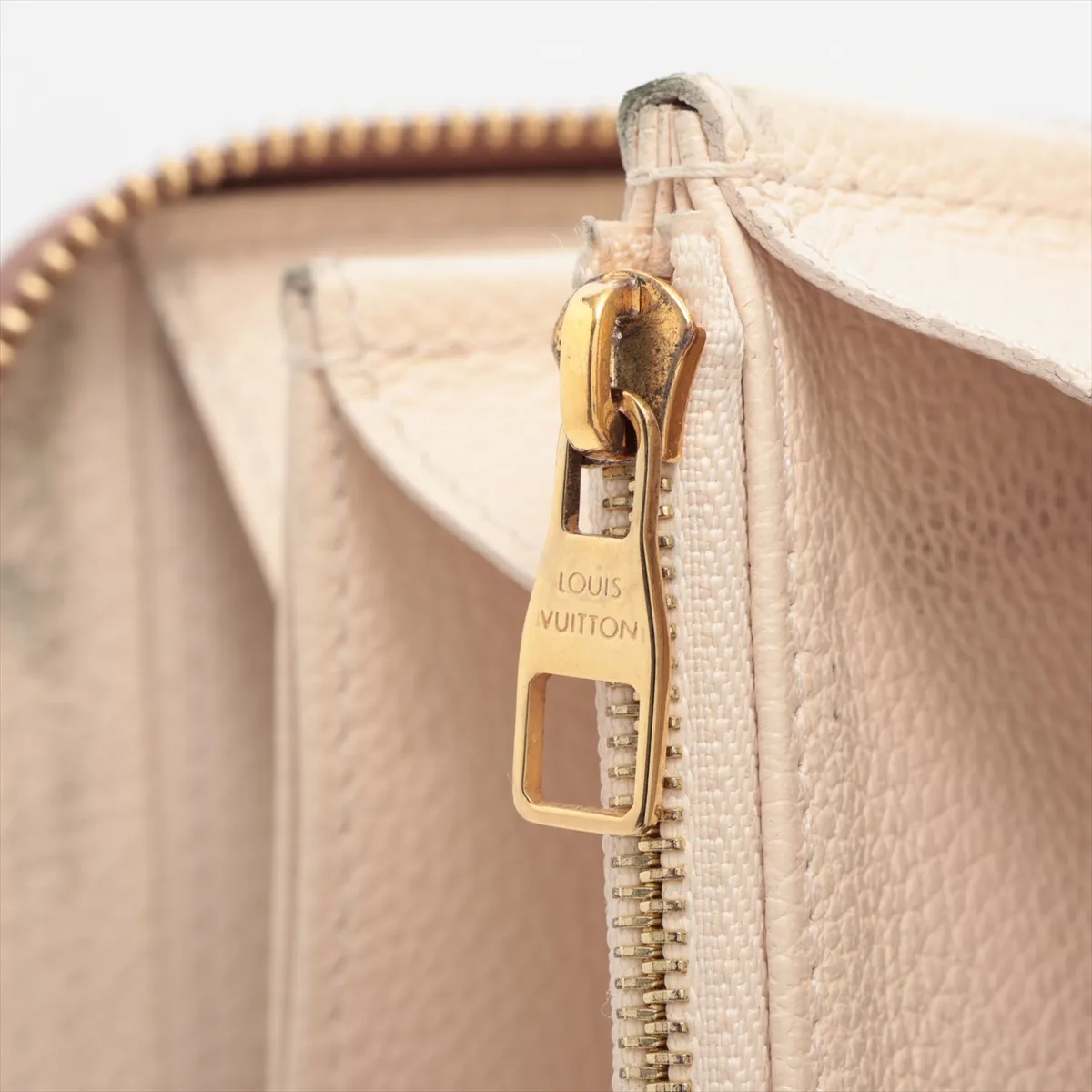 Bicolor Monogram Empreinte Zippy Wallet M80116 SP4260 Crème x Bois de Rose Round Zip Wallet — view 12