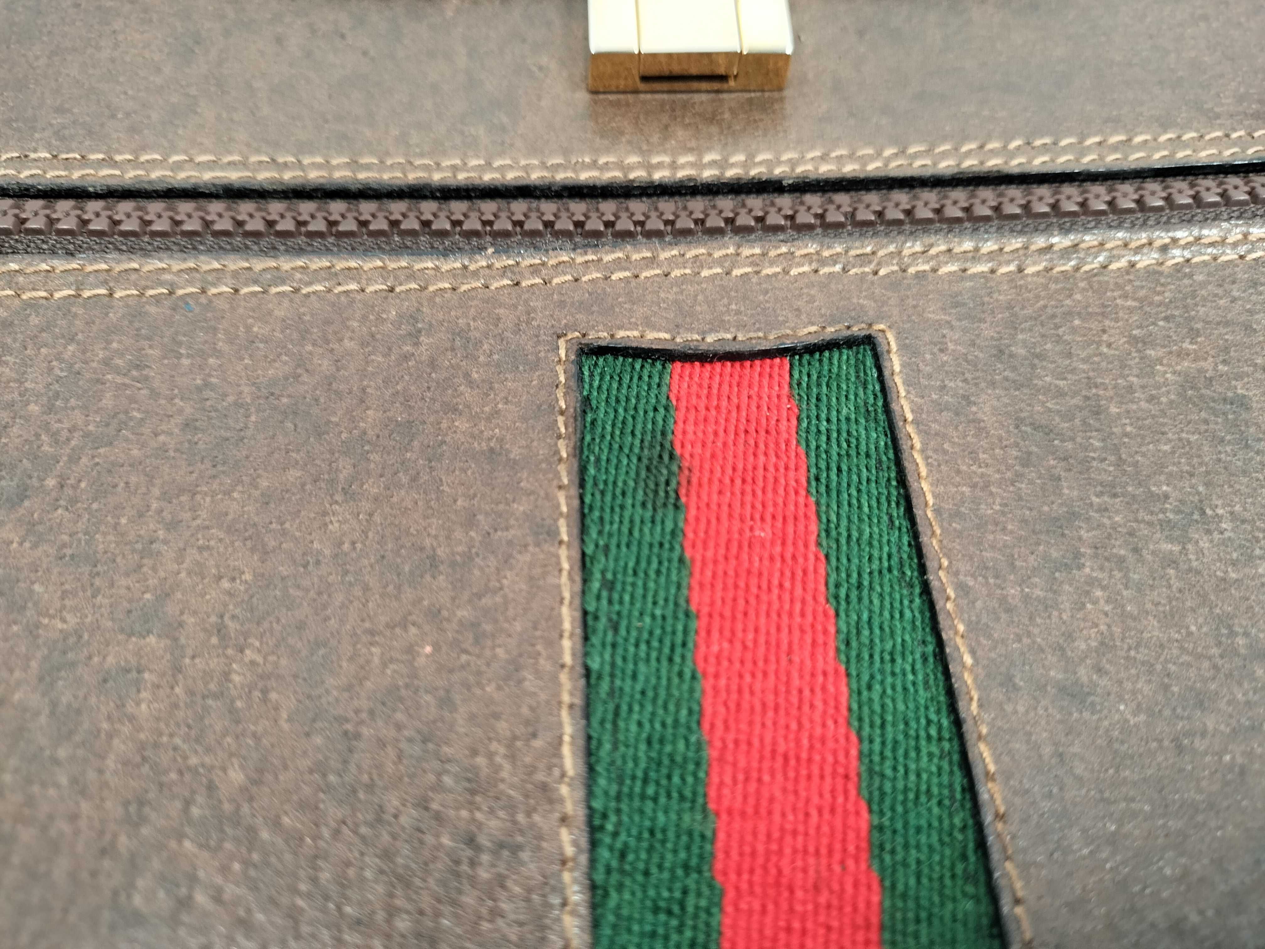 Old Gucci Sherry Document Case Clutch Bag — view 14