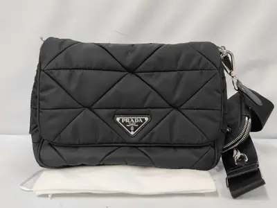Padded Re-Nylon Shoulder Bag