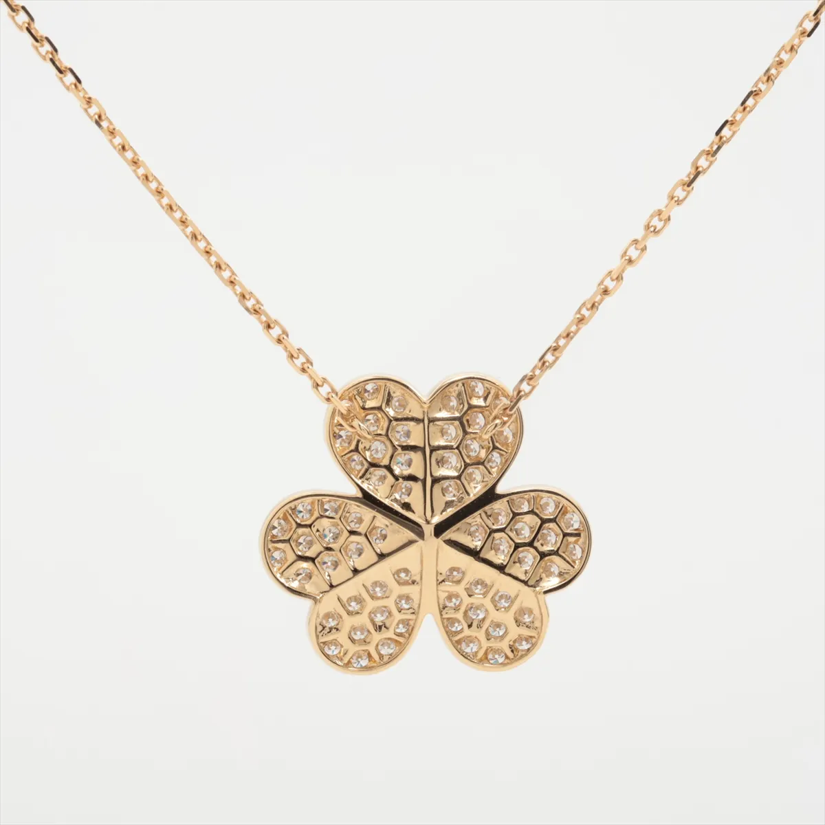 Frivole Large Diamond Necklace 750 (Yellow Gold) 6.9g JG030546 — view 2