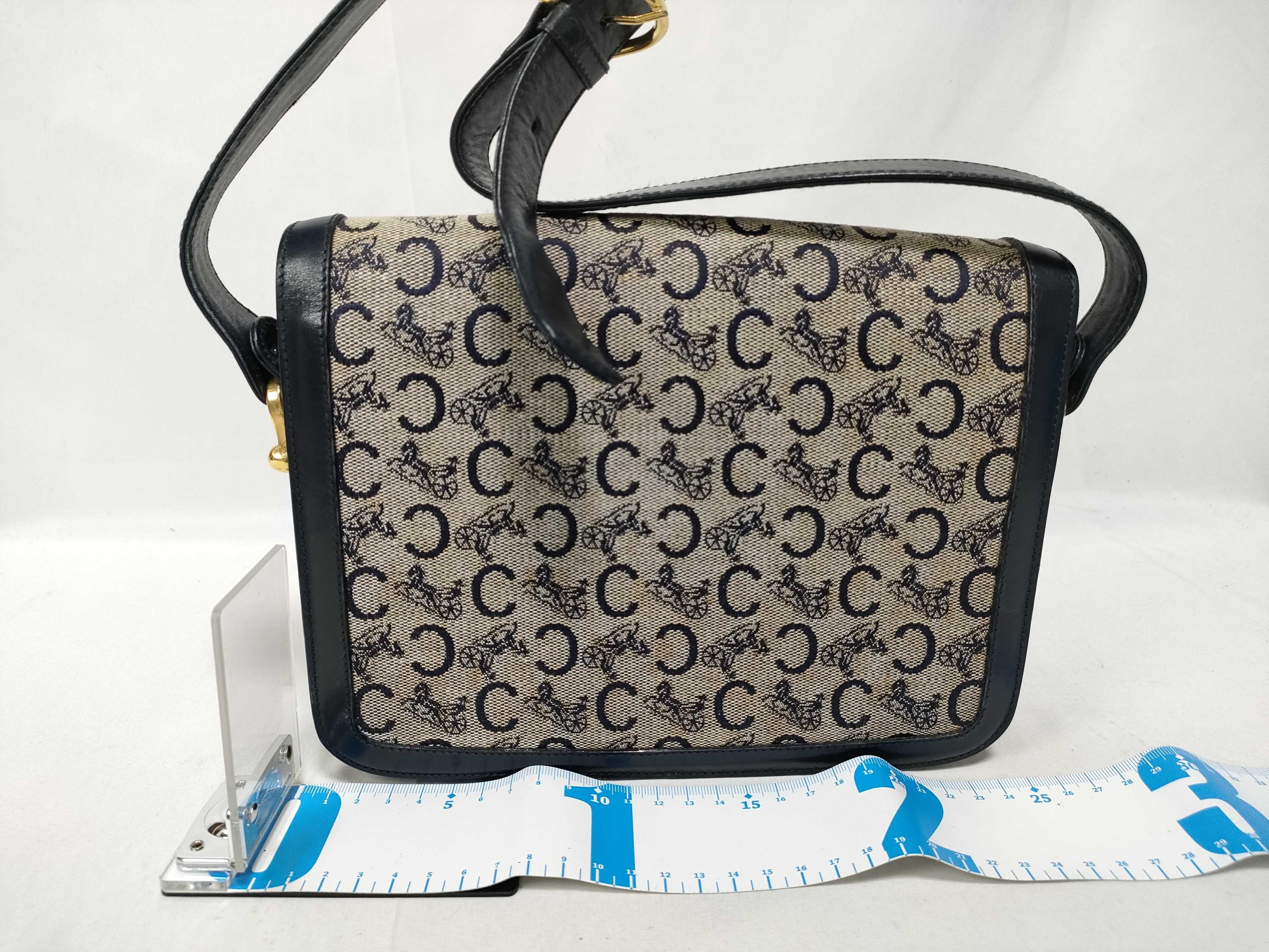 bag, shoulder bag, canvas and leather shoulder bag — view 2