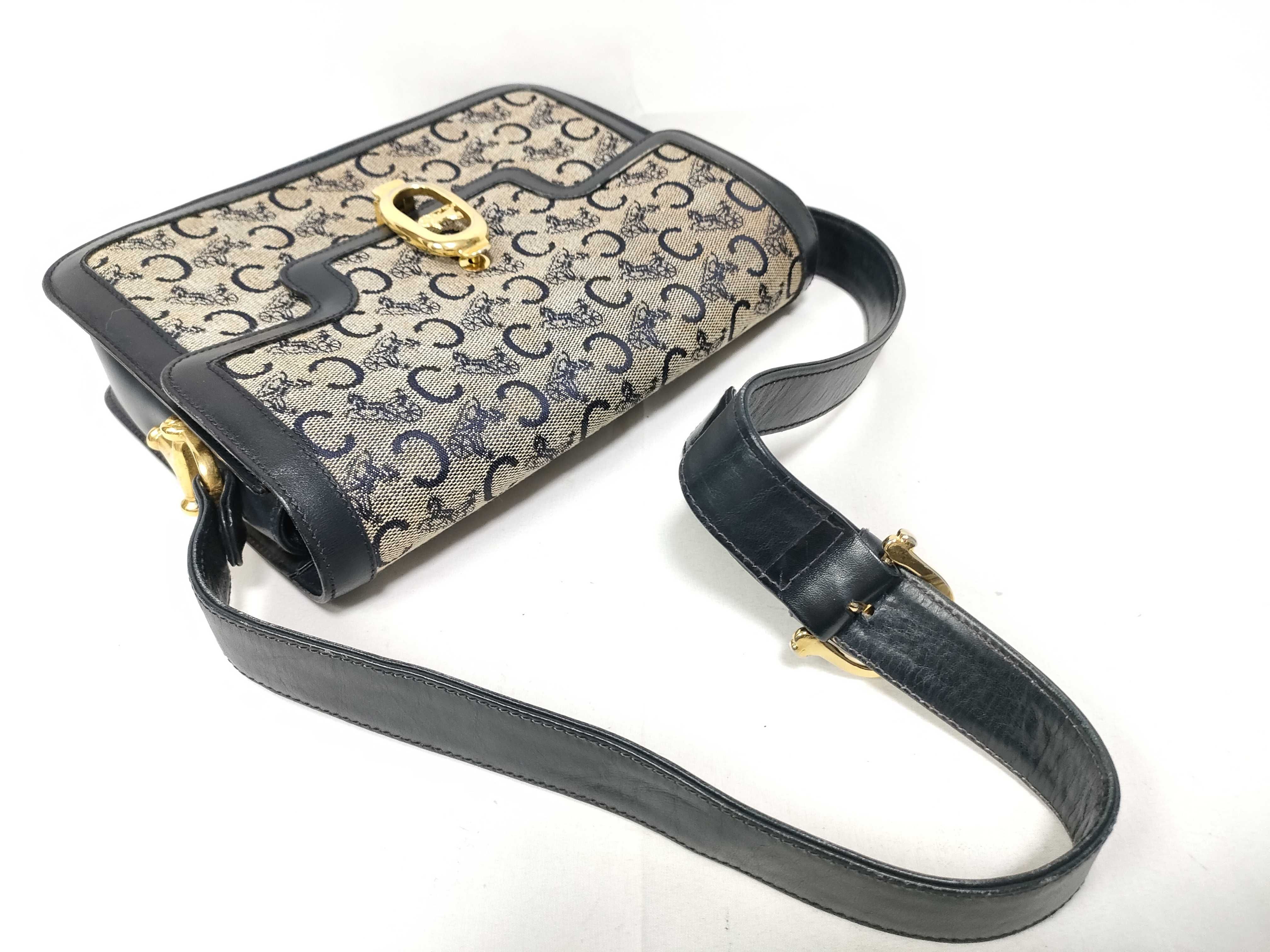 bag, shoulder bag, canvas and leather shoulder bag — view 13