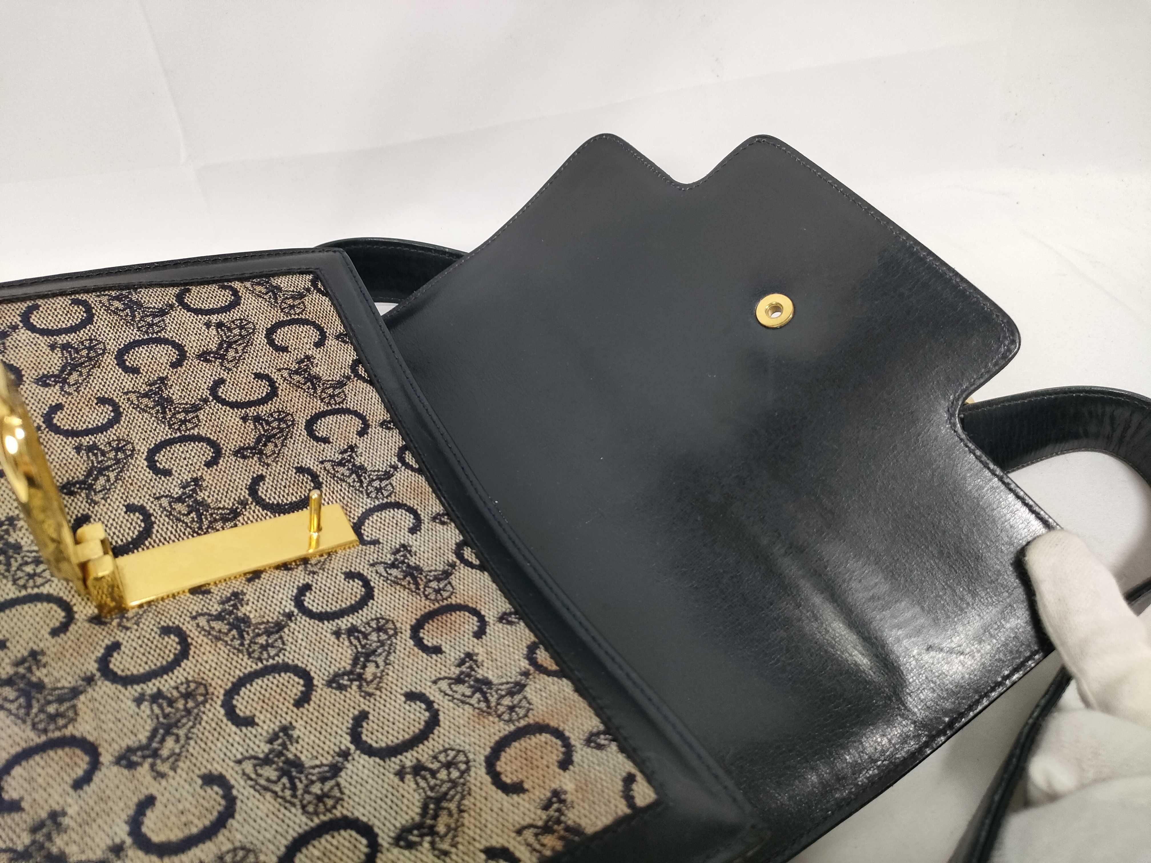 bag, shoulder bag, canvas and leather shoulder bag — view 14