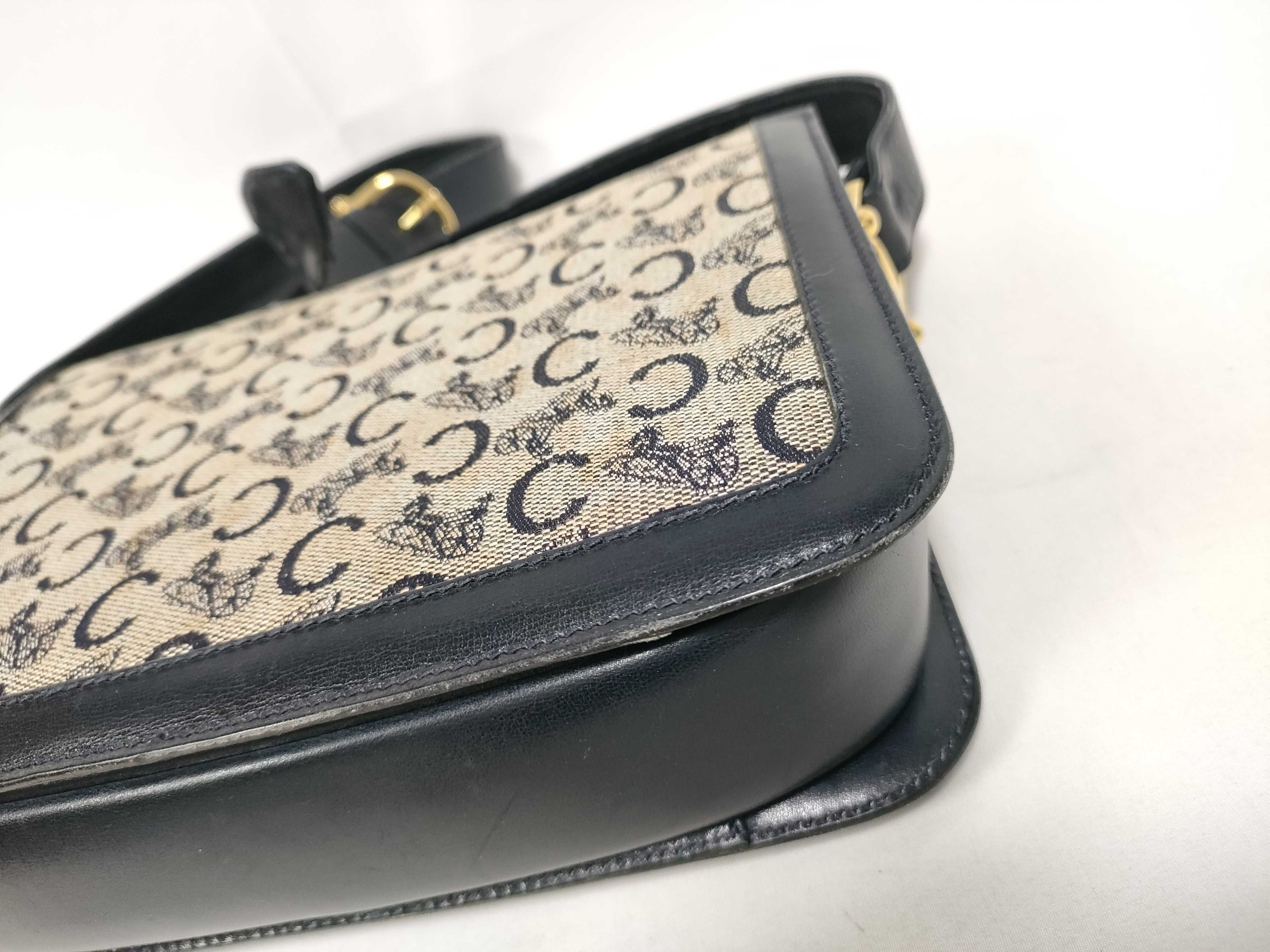 bag, shoulder bag, canvas and leather shoulder bag — view 4