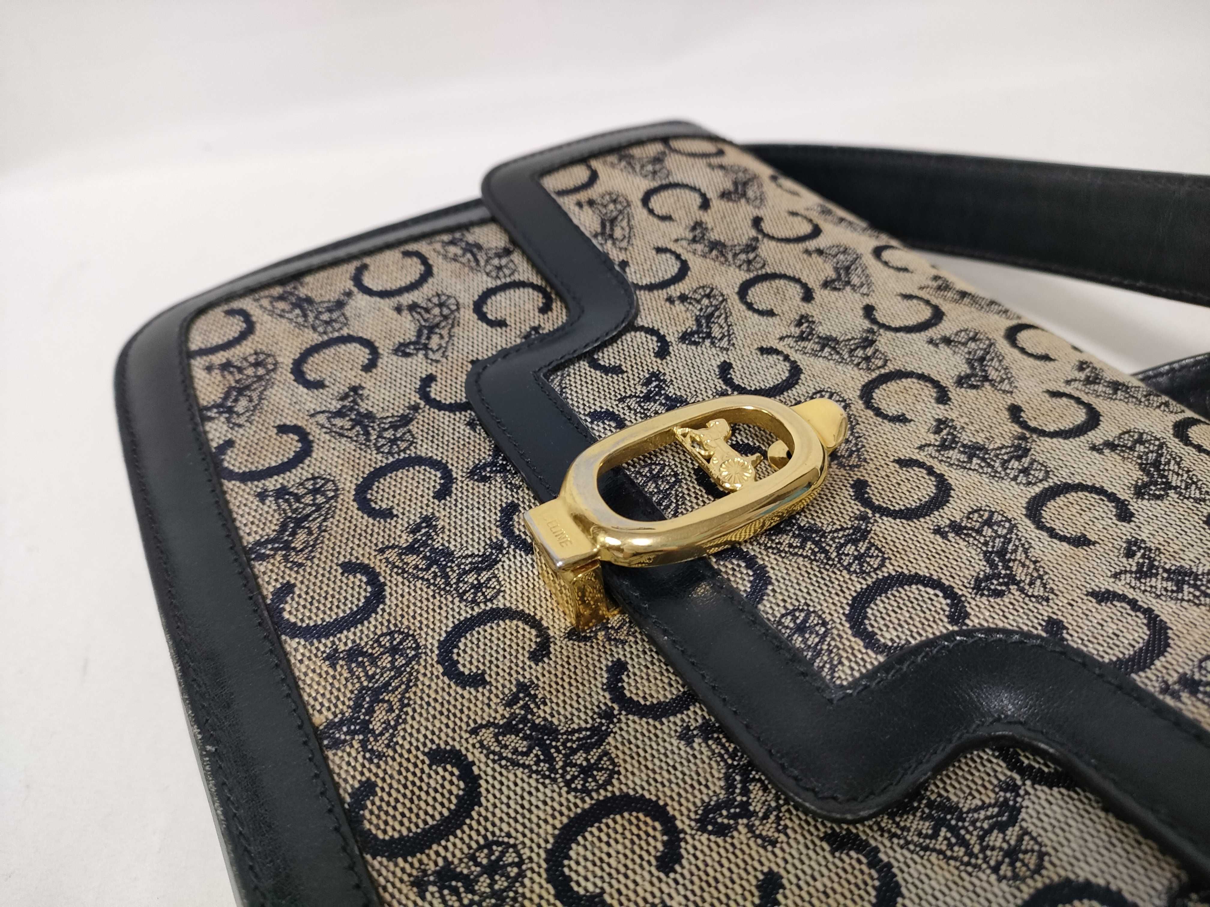 bag, shoulder bag, canvas and leather shoulder bag — view 9
