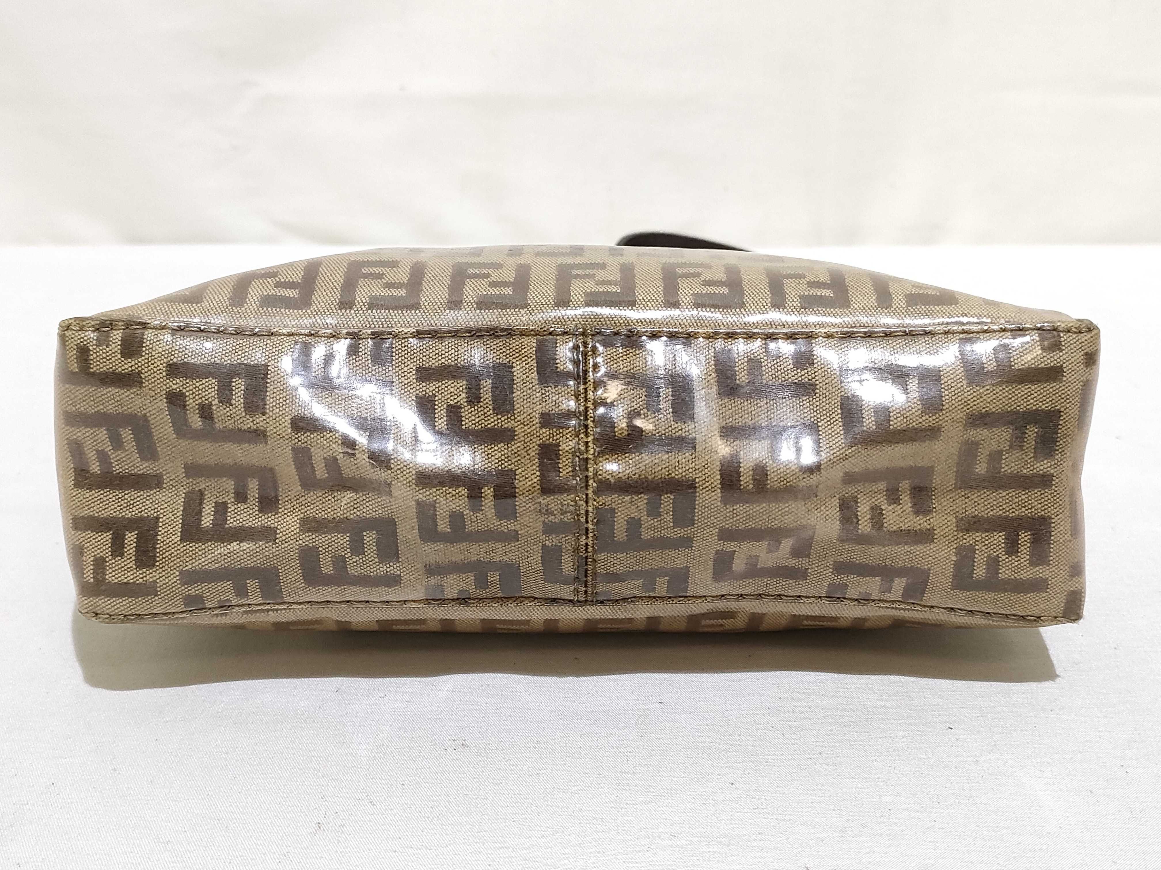 Zucca pattern Fendi 001 26810 098 Zucchino Shoulder Bag PVC Leather Brown Shoulder Bag — view 7