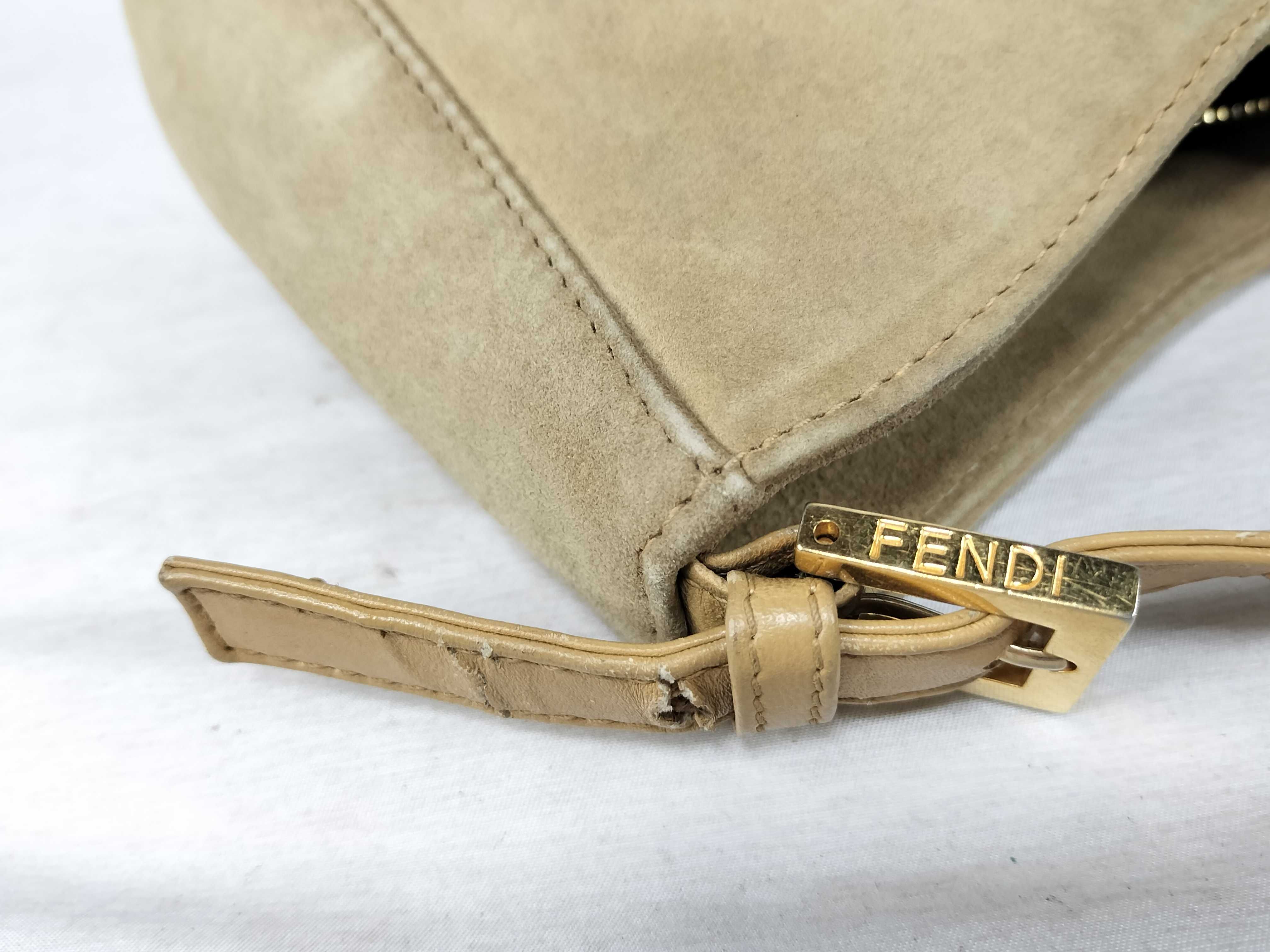Mamma Fendi Mamma Suede Shoulder Bag — view 5