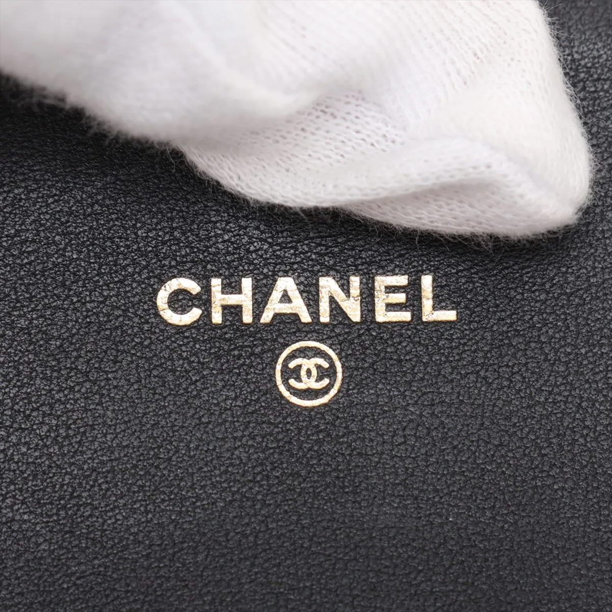 Matelassé Lambskin Shoulder Bag, Pearl Black with Gold Hardware, 31196918, Serial Number 31 — view 7