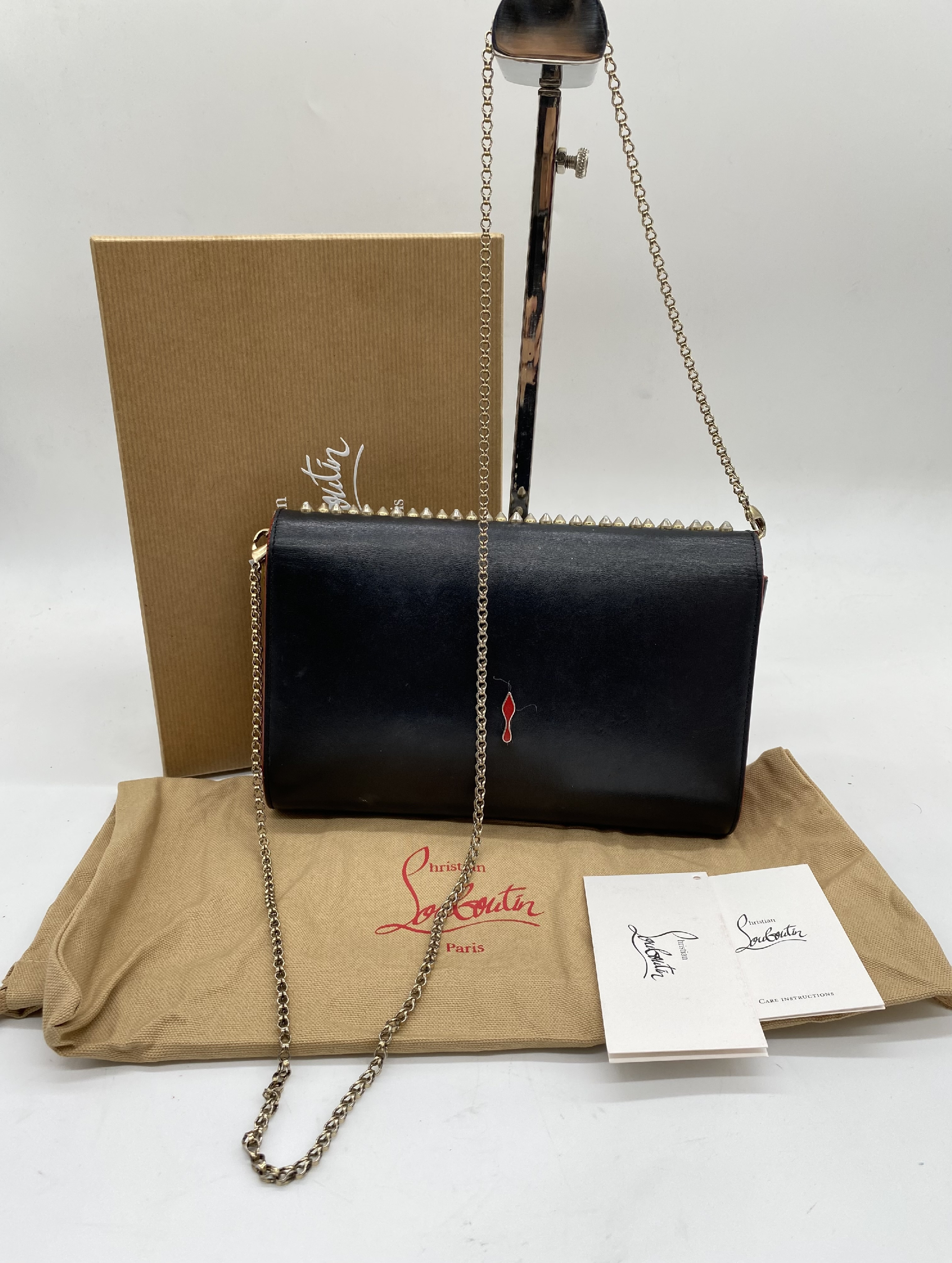Calfskin Chain Shoulder Bag — view 2