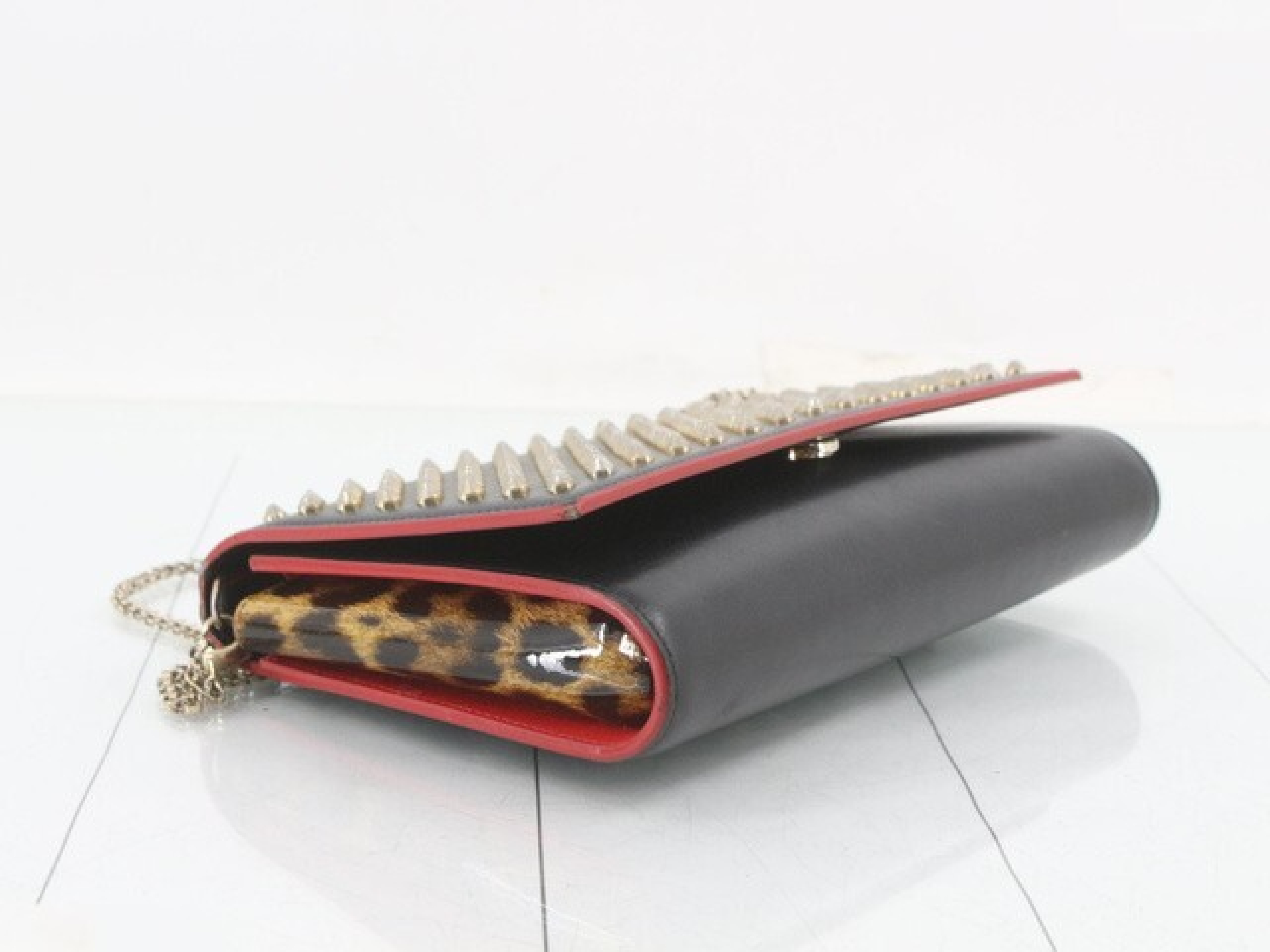 Calfskin Chain Shoulder Bag — view 3