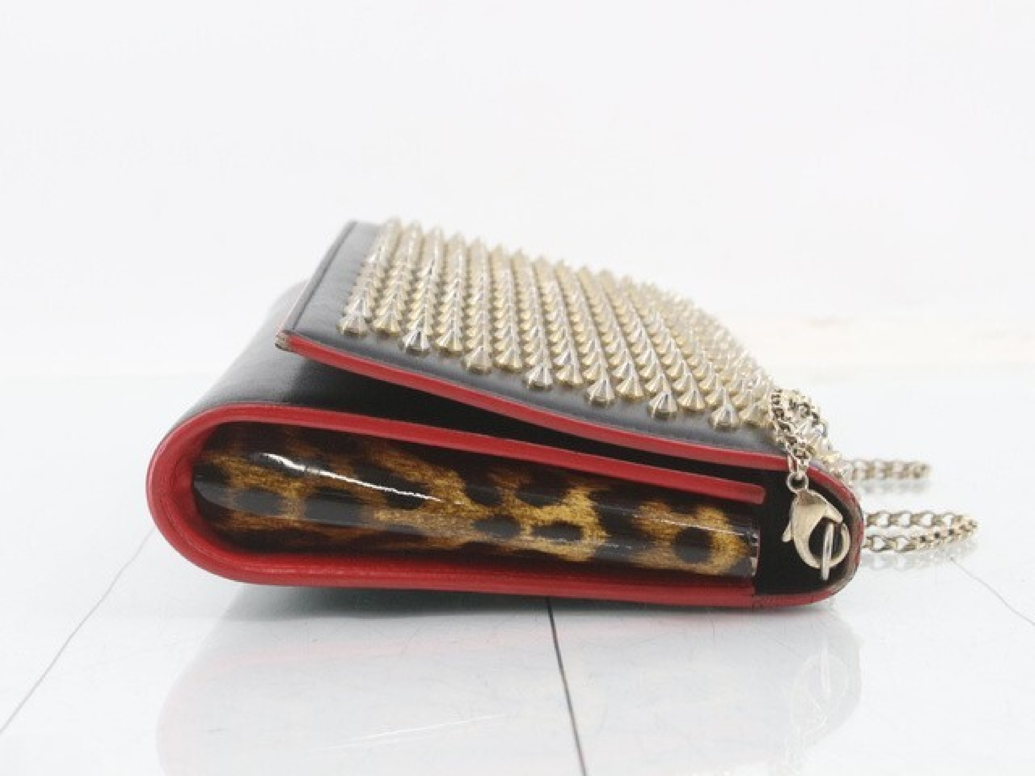 Calfskin Chain Shoulder Bag — view 5