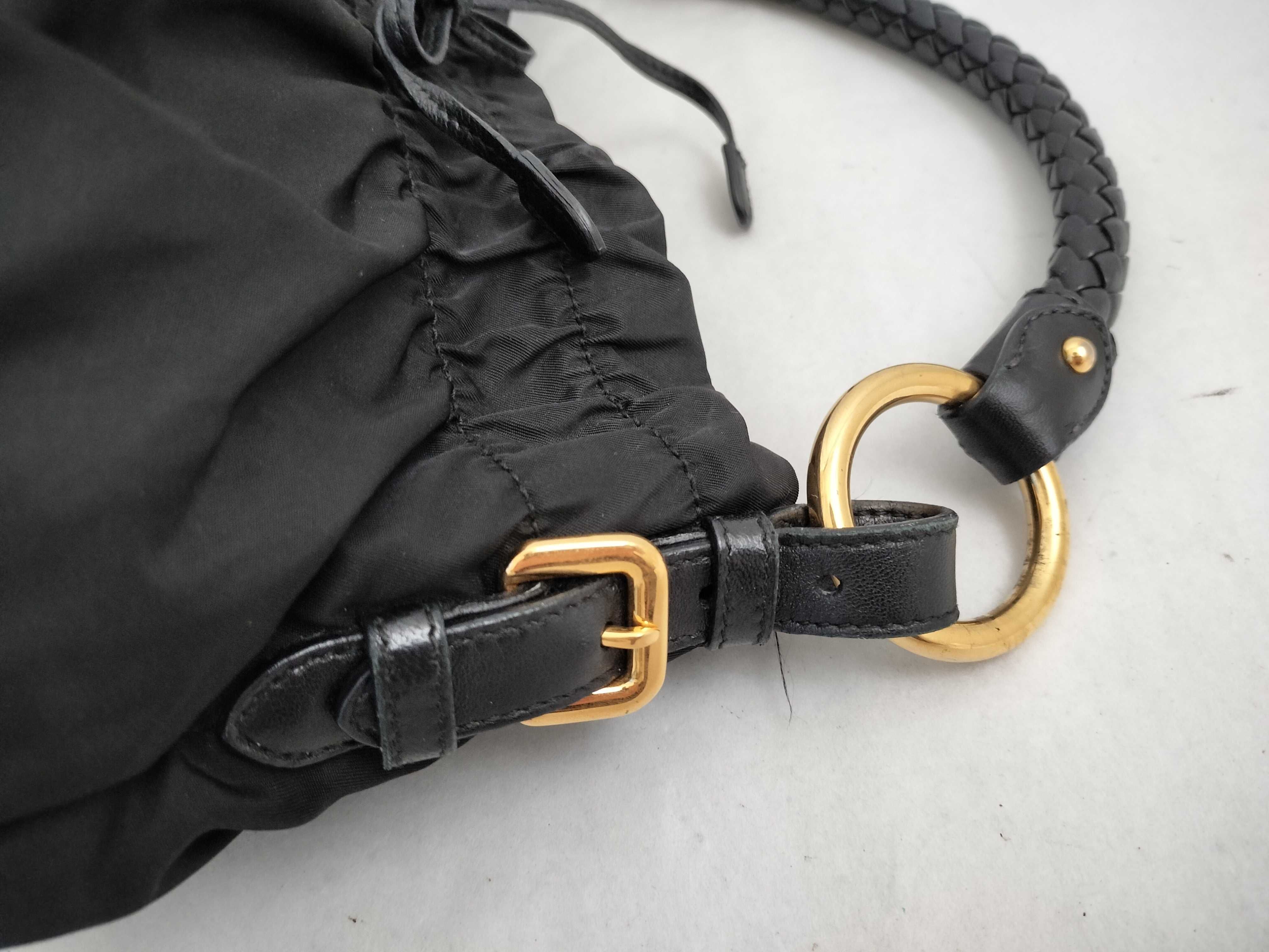 Nylon Handbag, Black — view 5