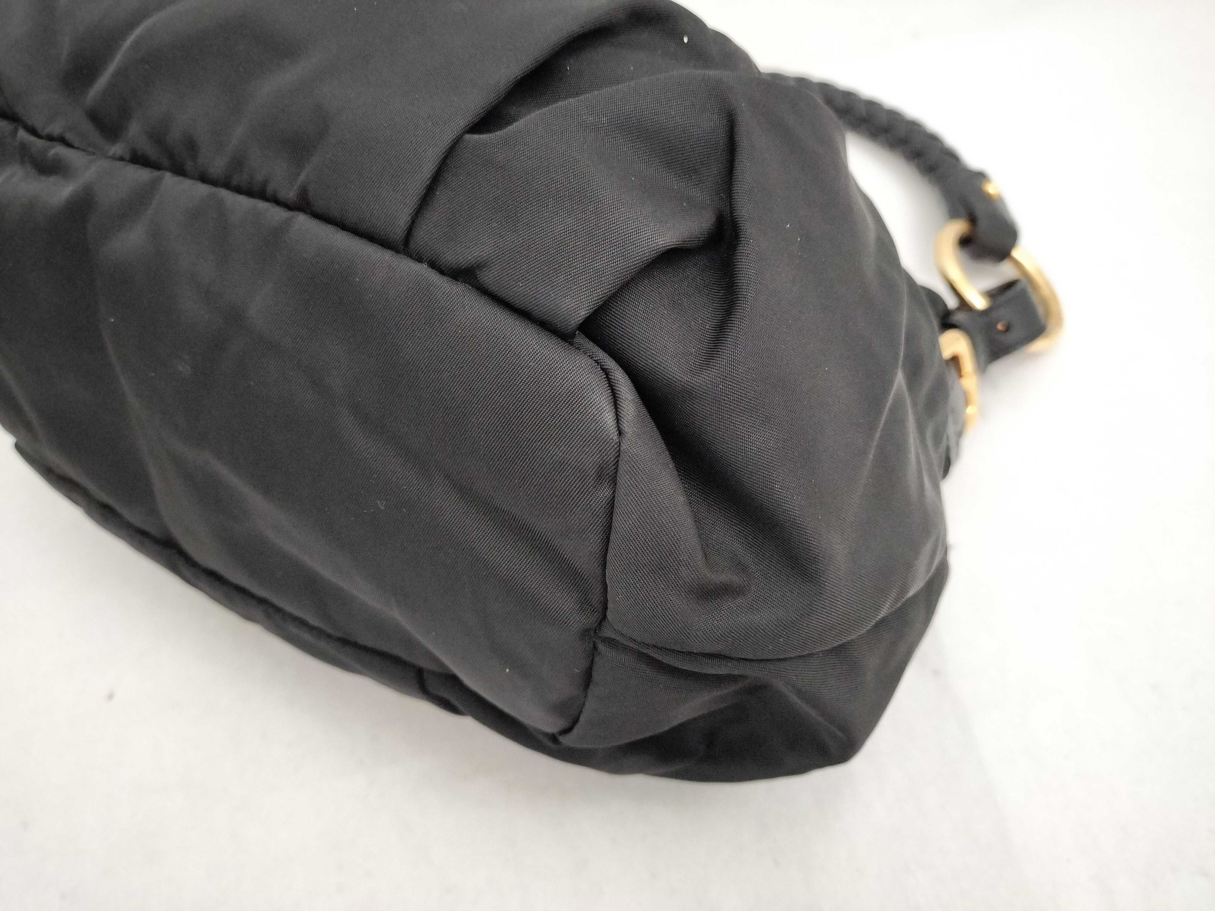 Nylon Handbag, Black — view 6